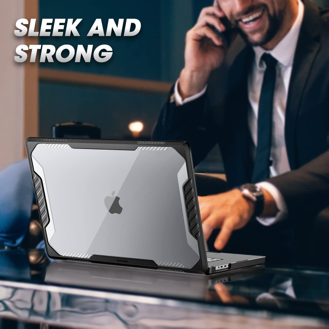 SUPCASE Unicorn Beetle Heavy Duty Rugged Shockproof Hard Shell Protective Cover for MacBook Pro 16 Inch (2021-2024 Models M1/M2/M3/M4 Pro/Max A2485/A2780/A2991/A3186/A3403) - Black | Perfect for Travel, Outdoor Work & Daily Protection