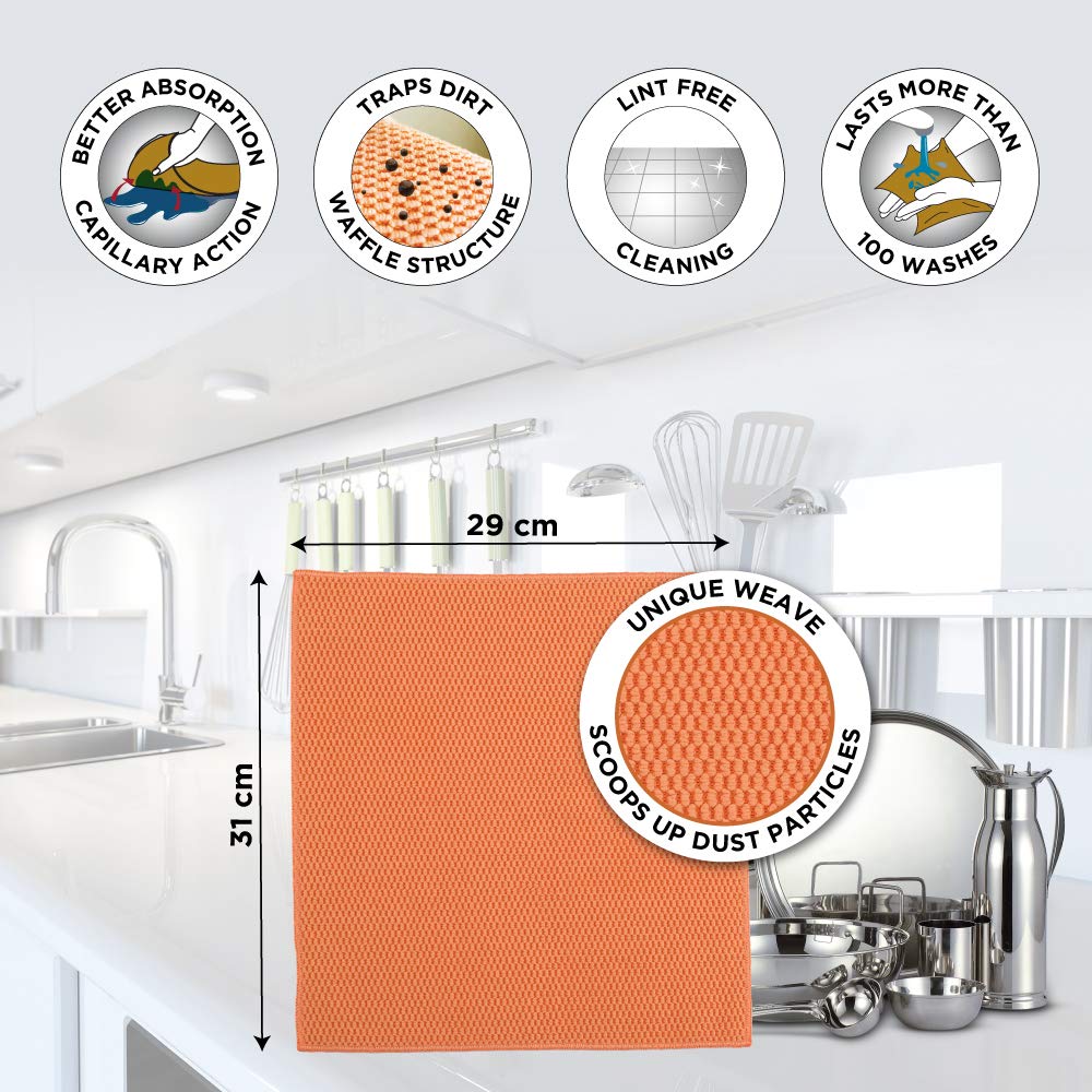 Scotch-Brite Heavy Duty Plastic Kitchen Scrubber Sponge - Durable Dishwashing Scrub Pads for Pots, Pans & Cookware - Ideal for Tough Grease & Stubborn Food Residue