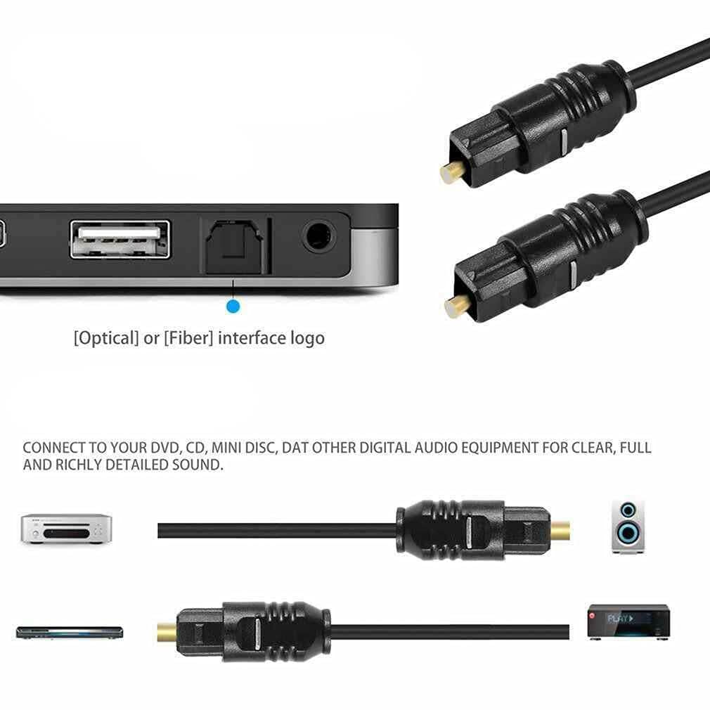6FT Digital Fiber Optical Audio Toslink Cable - Compatible with Universal Audio Apollo Twin MKII (Duo/Quad/Solo) - High-Speed Audio Transmission for Home Theater, Gaming & Studio Recording