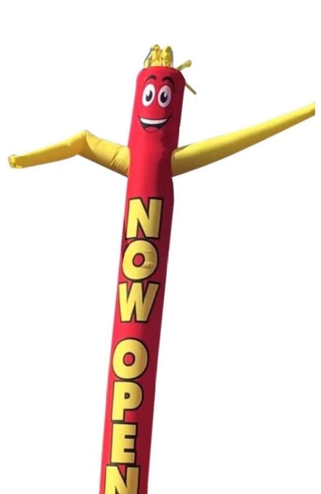 Dancer Inflatable Bouncer - Now Open (Red/Yellow) - Complete with 1HP 2 Speed Air Blower - Perfect for Kids Birthday Parties, Backyard Fun, and Outdoor Events