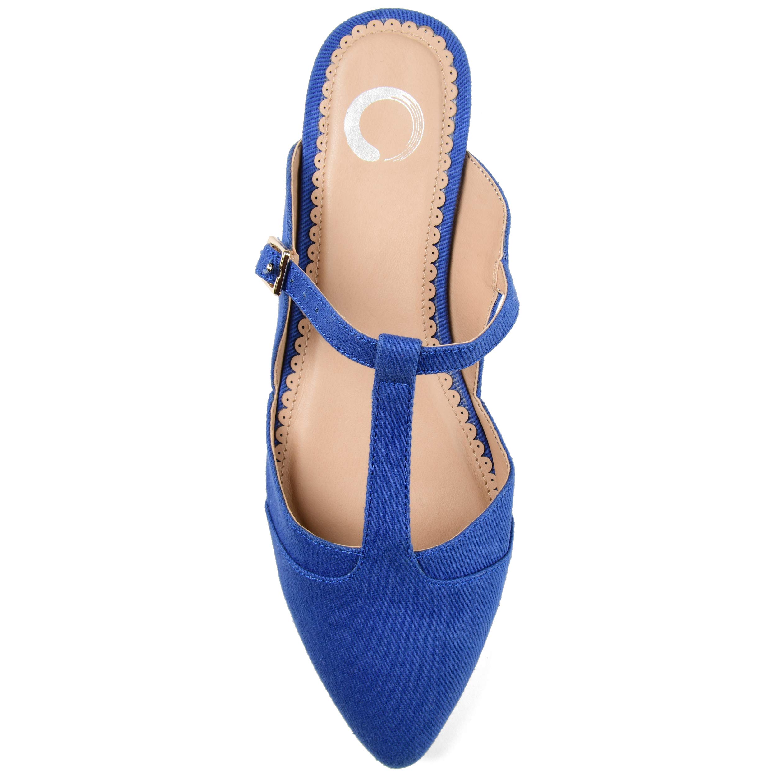 Journee Collection Women's Comfortable Ballet Flats - Lightweight Slip-On Shoes for Work, Travel & Everyday Wear