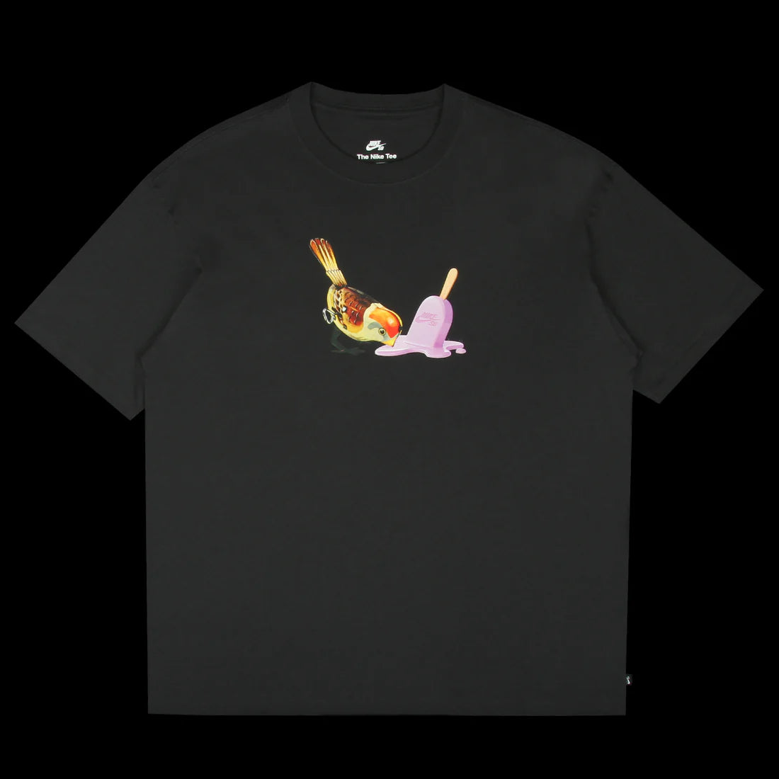 Nike SB M90 Ice Cream Graphic T-Shirt for Men - Off Noir Black Skateboarding Streetwear Casual Tee | Perfect for Skate Sessions, Street Fashion & Everyday Wear