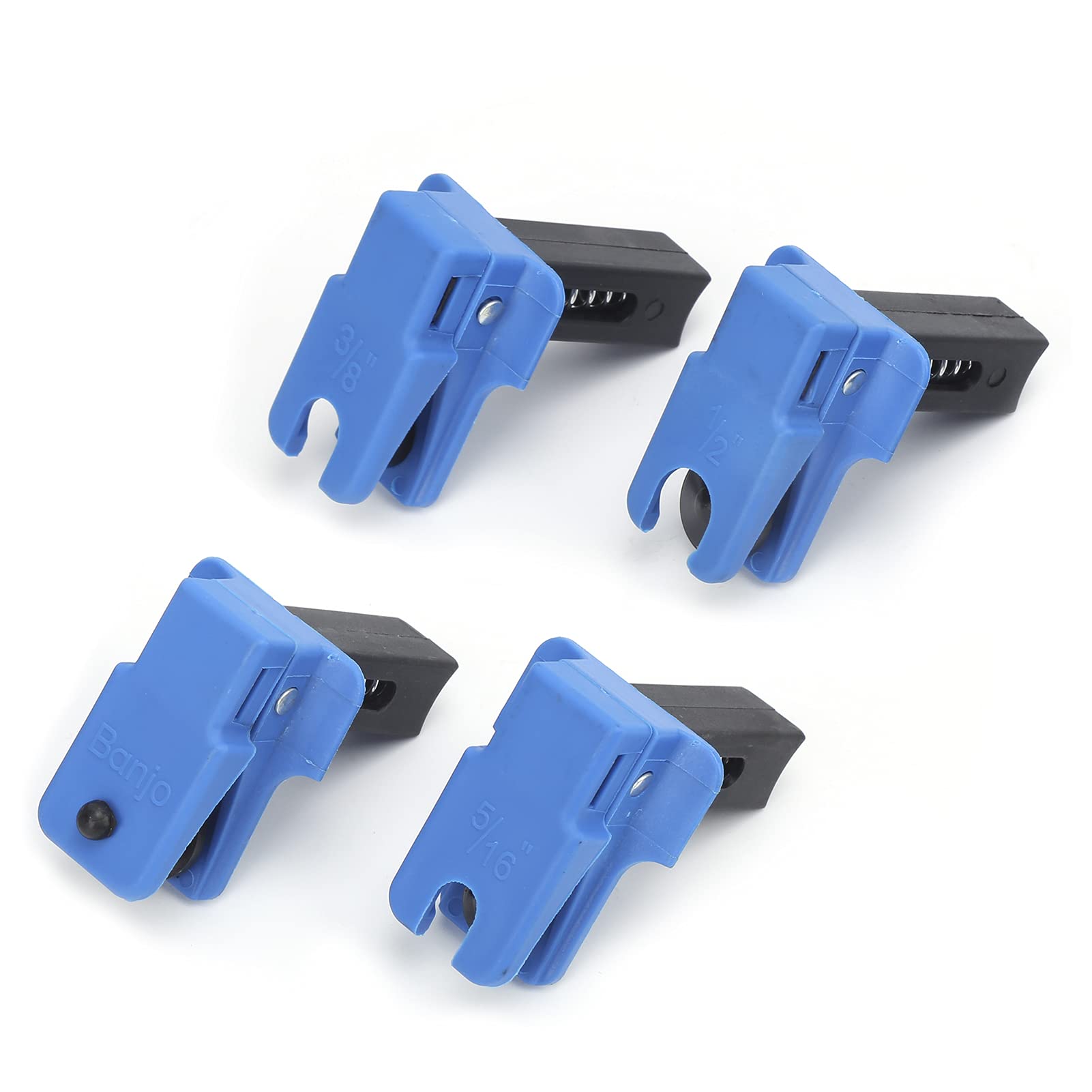 4PCS Oil Pipe Clamp Set - Vertical Brake Nozzle Hose Clips for Car Repair & Maintenance - Universal Fit for Multiple Tube Sizes - Perfect for Automotive, Plumbing & DIY Projects