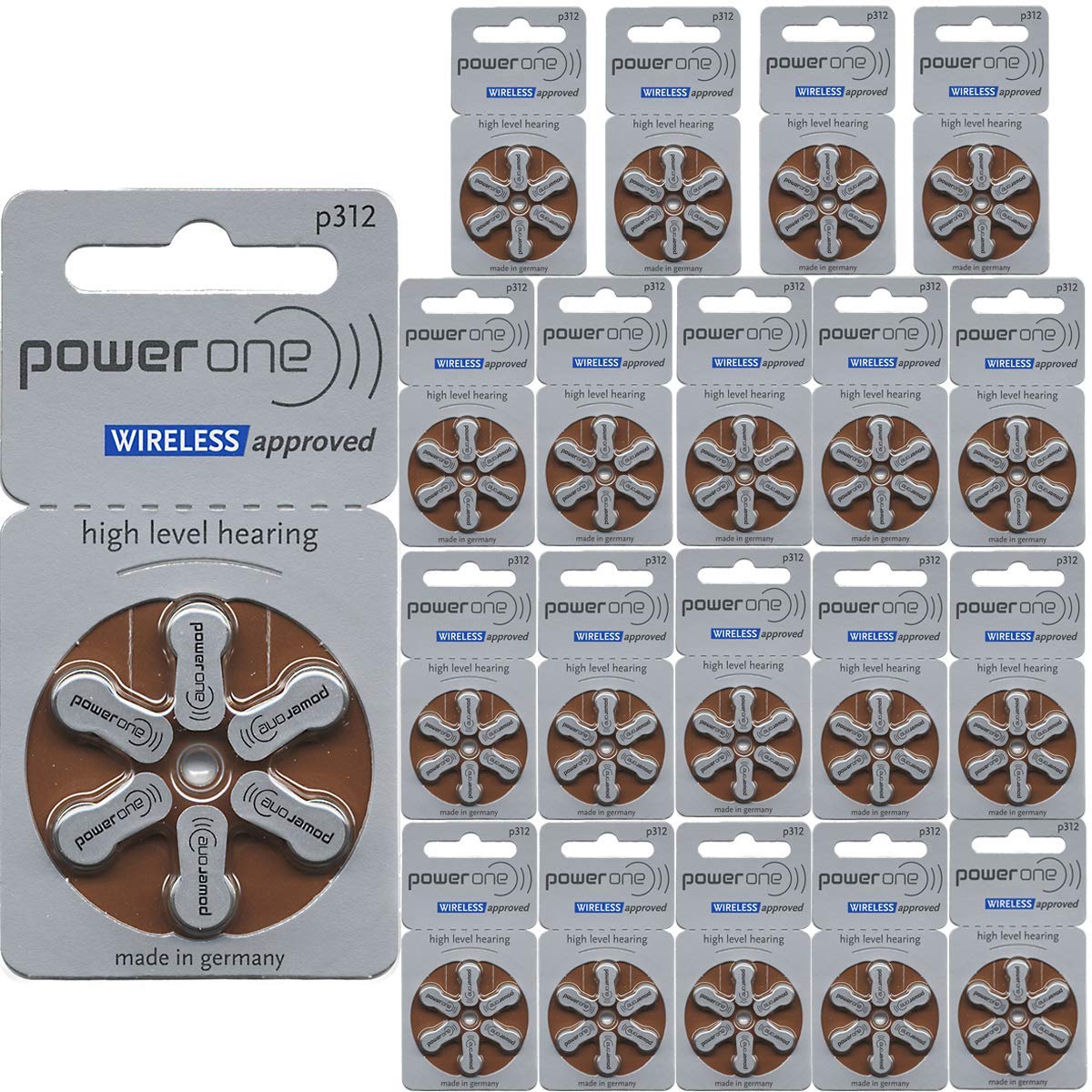 Mercury-Free Hearing Aid Batteries Size 312 - 10 Pack (600 Batteries Total) | Long-Lasting Power for Hearing Aids | Ideal for Travel, Daily Use & Emergency Backup