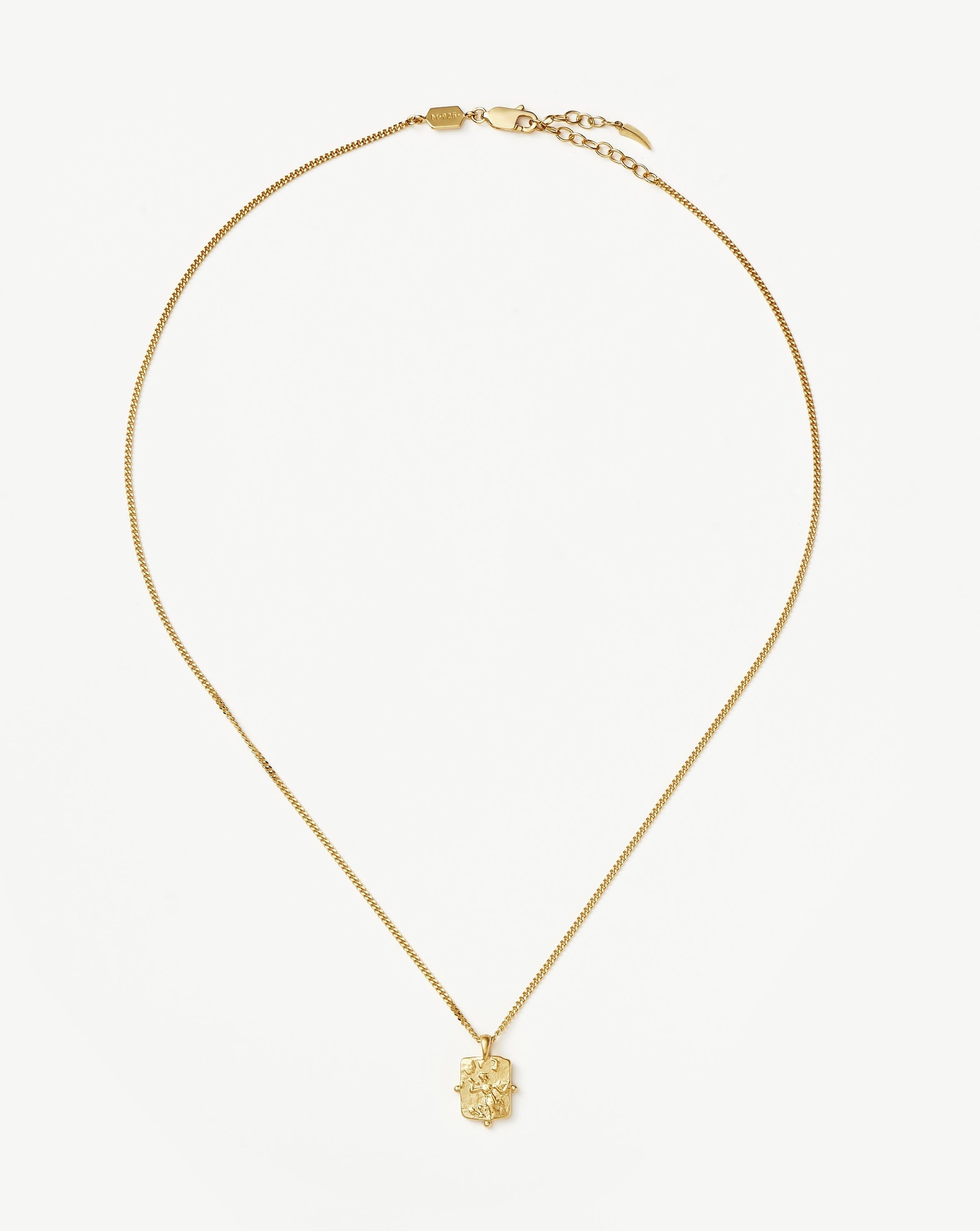 Lucy Williams Engravable Beaded Square Coin Pendant Necklace - 18k Gold Vermeil Jewelry for Women | Personalized Gift for Anniversary, Birthday & Special Occasions