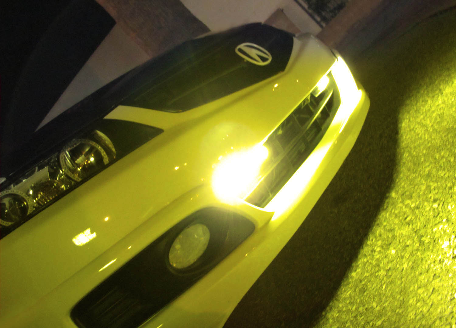 18W Yellow CREE LED Daytime Running Lights Kit with Relay Wire Harness - Compatible with Cars & SUVs | Enhanced Visibility for Daytime Driving Safety