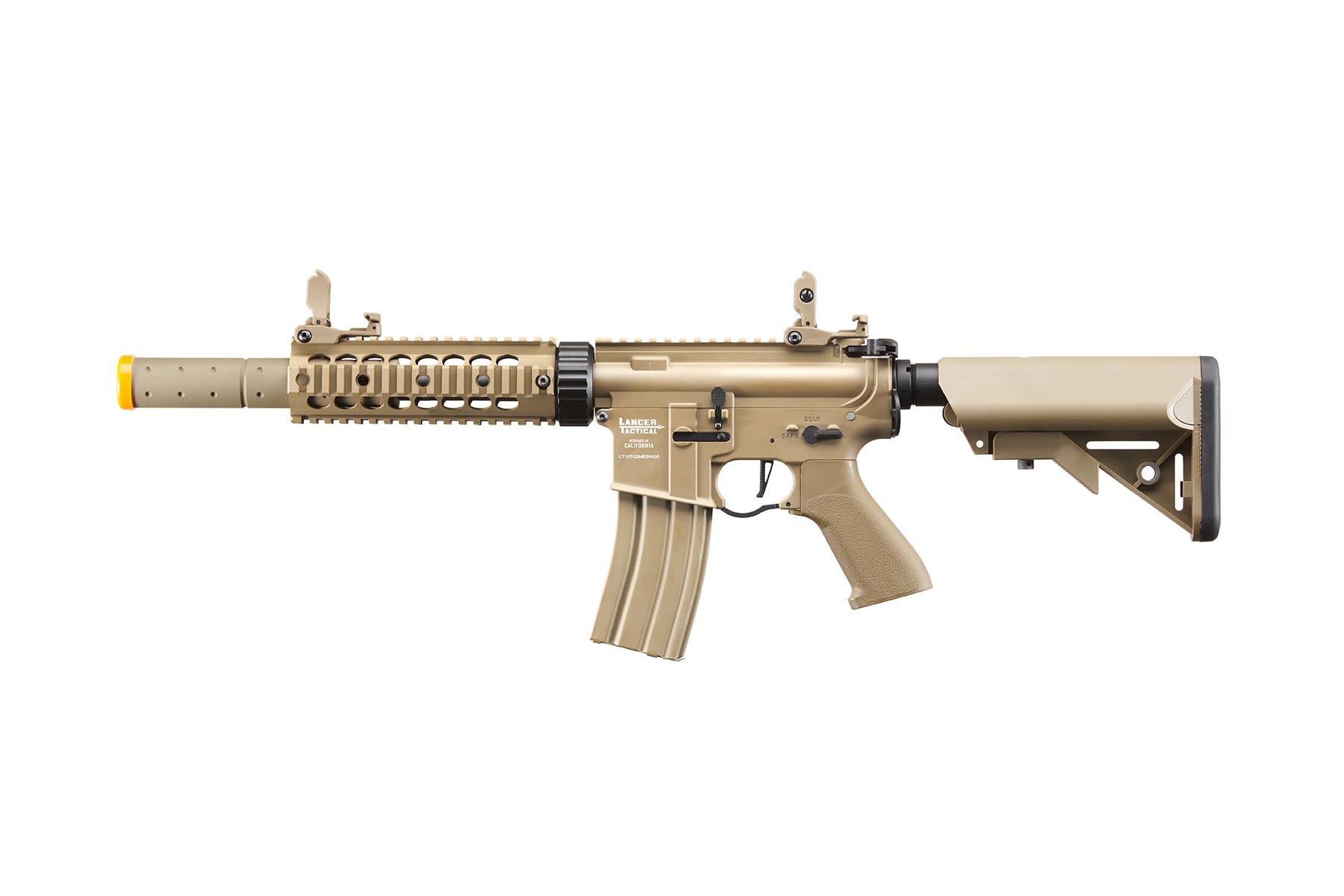 Lancer Tactical Gen 2 Proline Full Steel Airsoft AEG Rifle - M4 Style with Fast Trigger & MOSFET System | Includes Battery & Charger | Perfect for Airsoft Battles, Training & Tactical Games