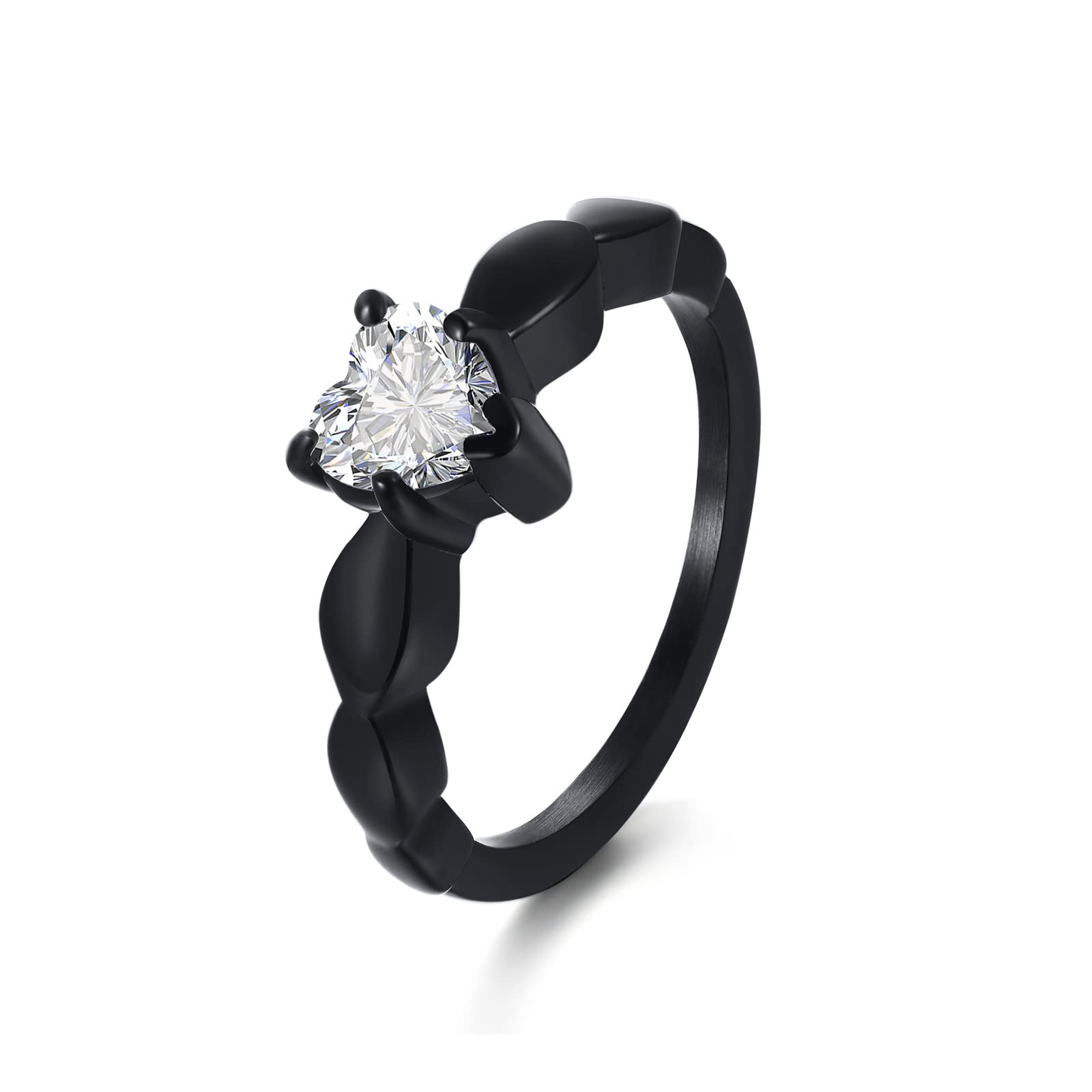VNOX 2-Piece Custom Couple Rings Set - Personalized His & Hers Stainless Steel Promise Rings, Wedding Bands & Engagement Rings for Men & Women - Perfect for Anniversaries, Valentine's Day & Romantic Gifts