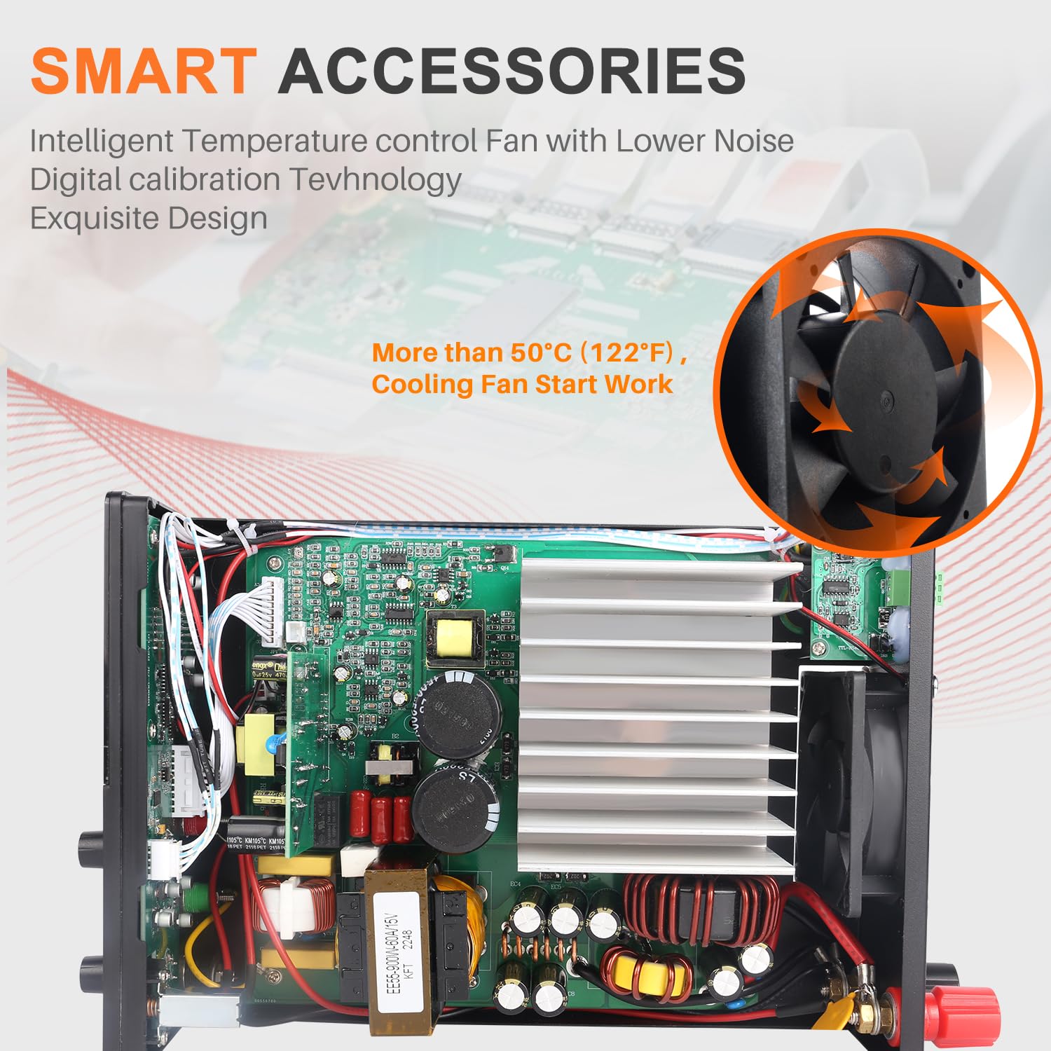 NICE-POWER 1000W Variable DC Power Supply - 200V 5A Adjustable Voltage Regulator with Intelligent Fan for Electronics Lab, DIY Projects & Industrial Testing