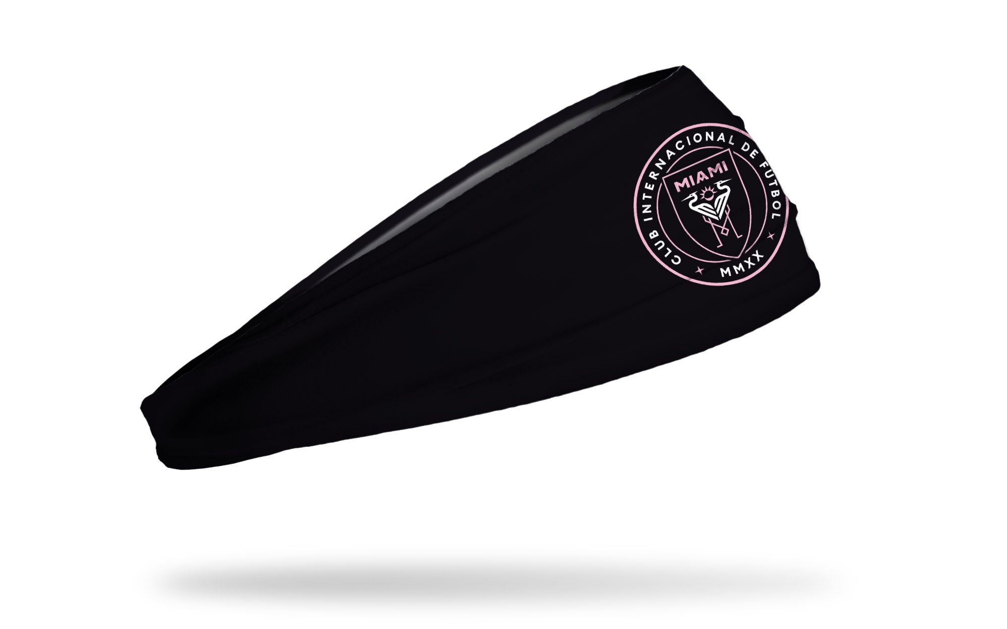 Inter Miami CF Logo Black Big Bang Lite Headband - Moisture Wicking Sports Headband for Running, Soccer, Basketball & Workouts
