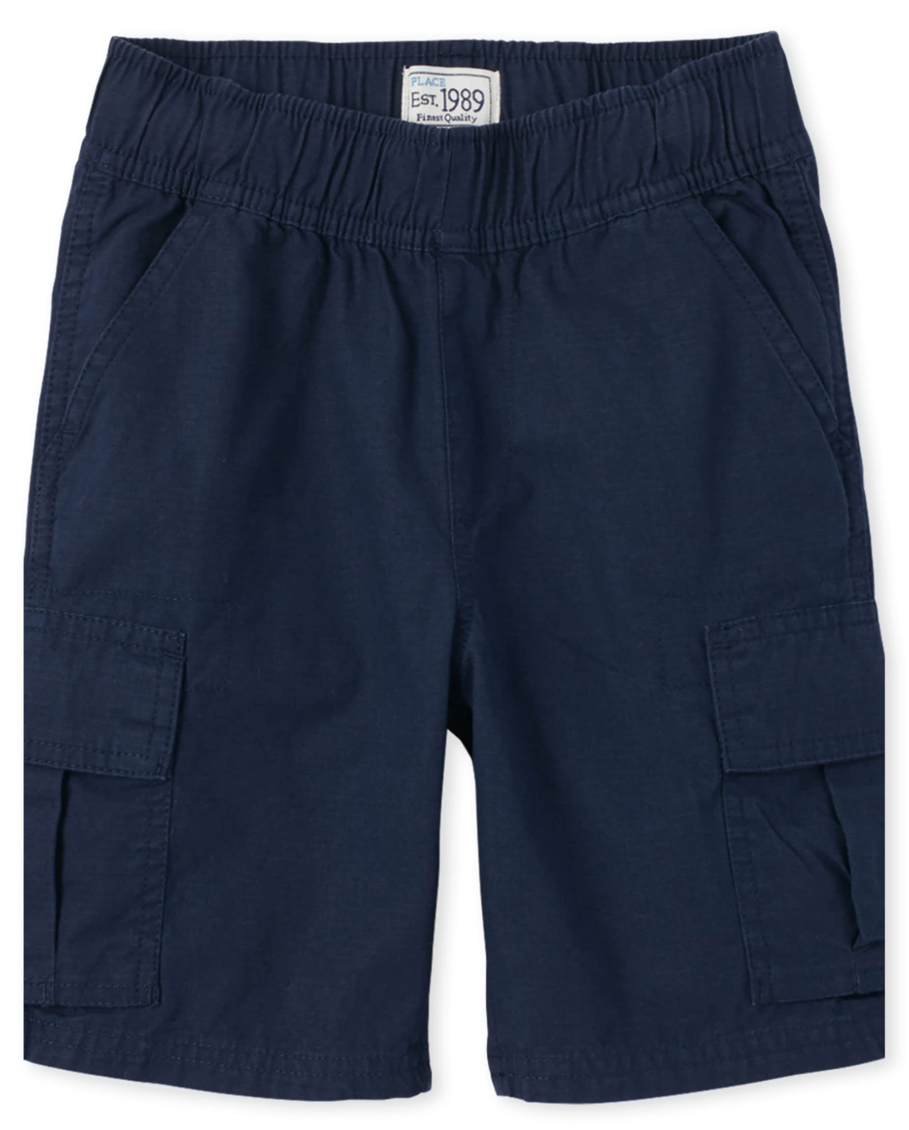 The Children's Place Baby Boys' Pull-On Cargo Shorts - Comfortable Cotton Stretch Shorts for Toddlers 1-3 Years | Perfect for Playtime, Daycare & Summer Adventures