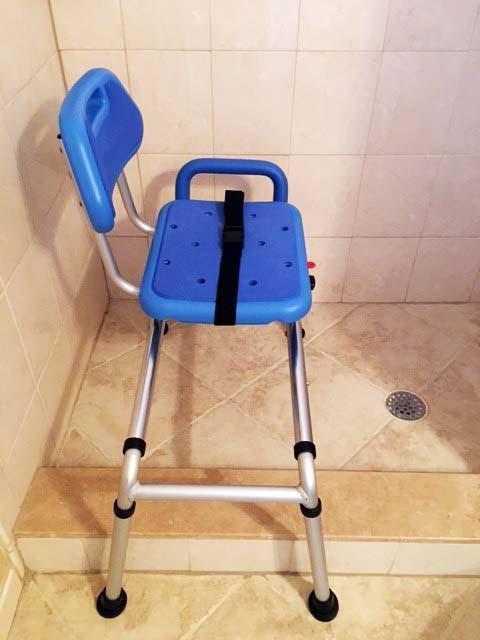 Refurbished Gateway Premium Sliding Bath Transfer Bench with Swivel Seat & Padded Cushion - Mobility Aid for Elderly & Disabled - Safe Shower Chair for Bathroom Safety & Independence