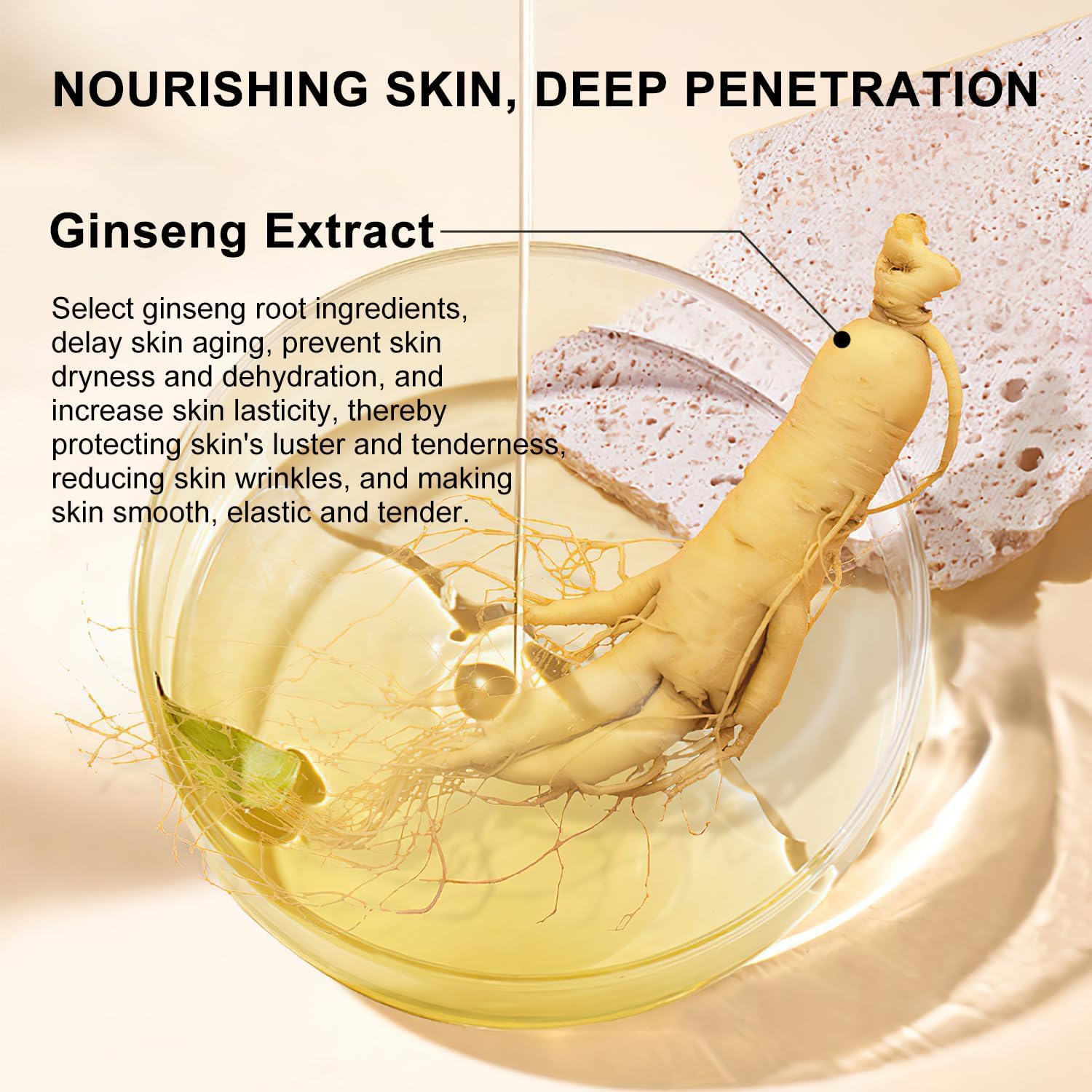 Premium Korean Red Ginseng Extract Serum - Anti-Wrinkle & Anti-Aging Face Essence with Ginseng Polypeptide, Deep Hydration Moisturizer to Reduce Fine Lines & Improve Skin Elasticity (2-Pack) - Perfect for Nighttime Skincare Routine & Daily Anti-Aging Regimen