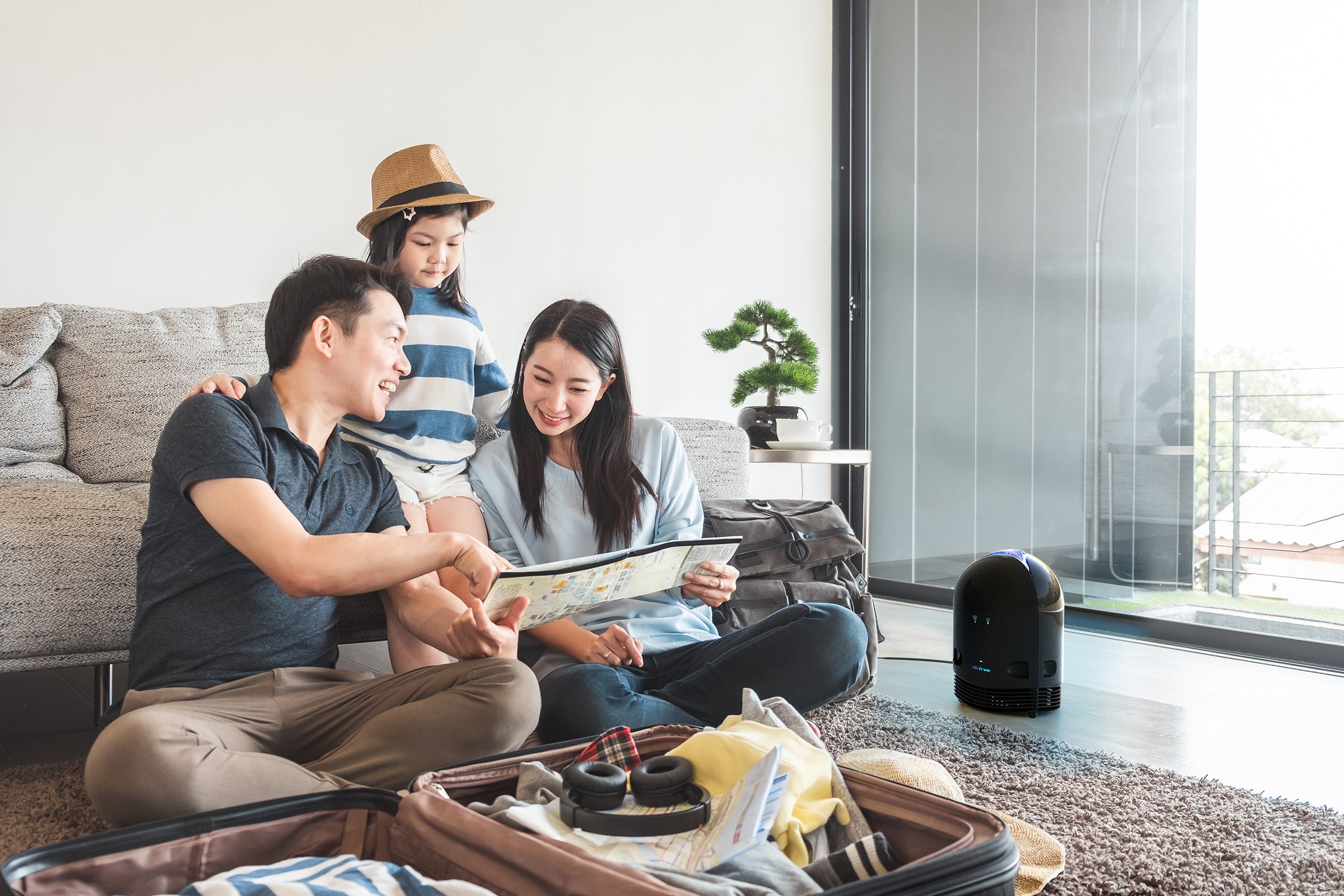 Airfree PLUS HEPA Air Purifier for Home - Eliminates 99.97% of Dust, Pollen & Pet Dander - Ideal for Allergies, Asthma & Clean Air in Bedroom, Living Room & Office