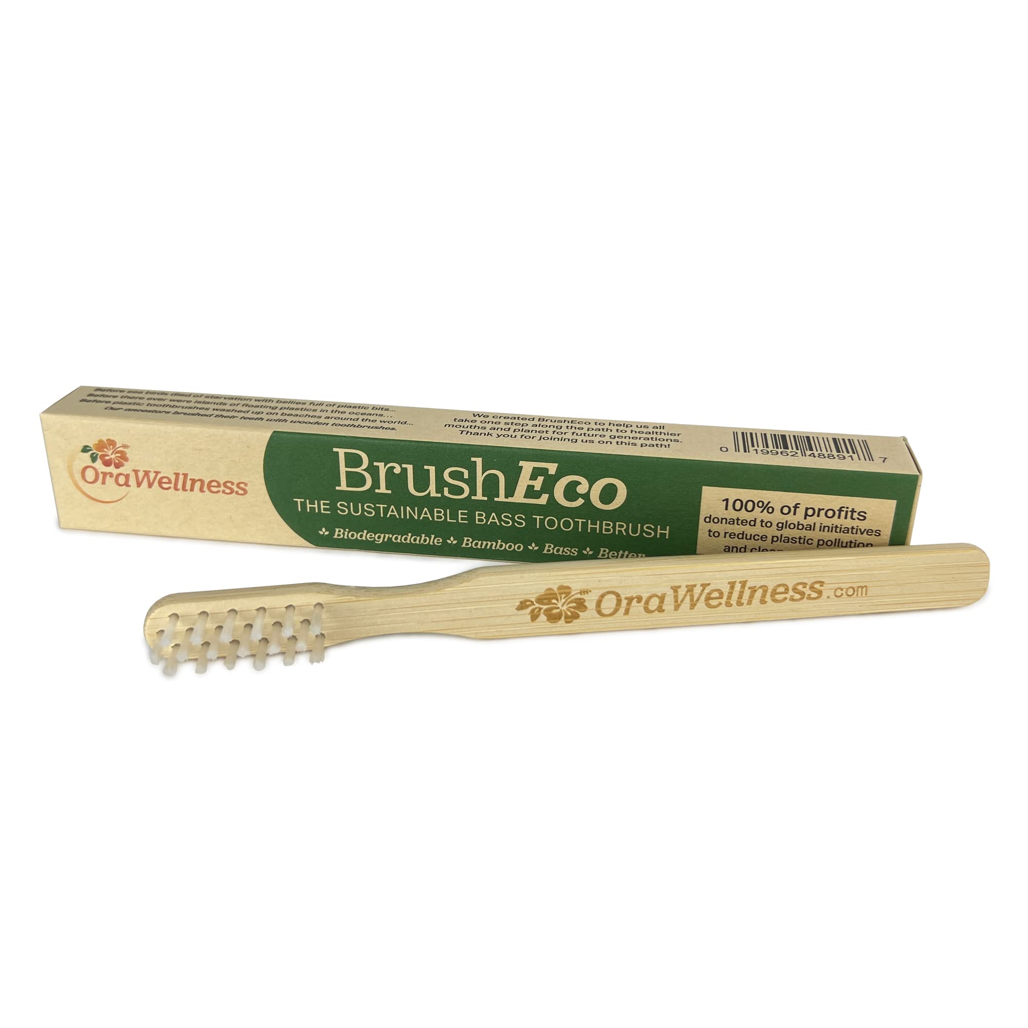 Organic Toothpaste Alternative - Nut Free Healthy Mouth Blend, 3 Pack with Eco Bamboo Toothbrush | Natural Oral Care for Sensitive Teeth & Gum Health | Perfect for Travel, Home & Zero Waste Lifestyle