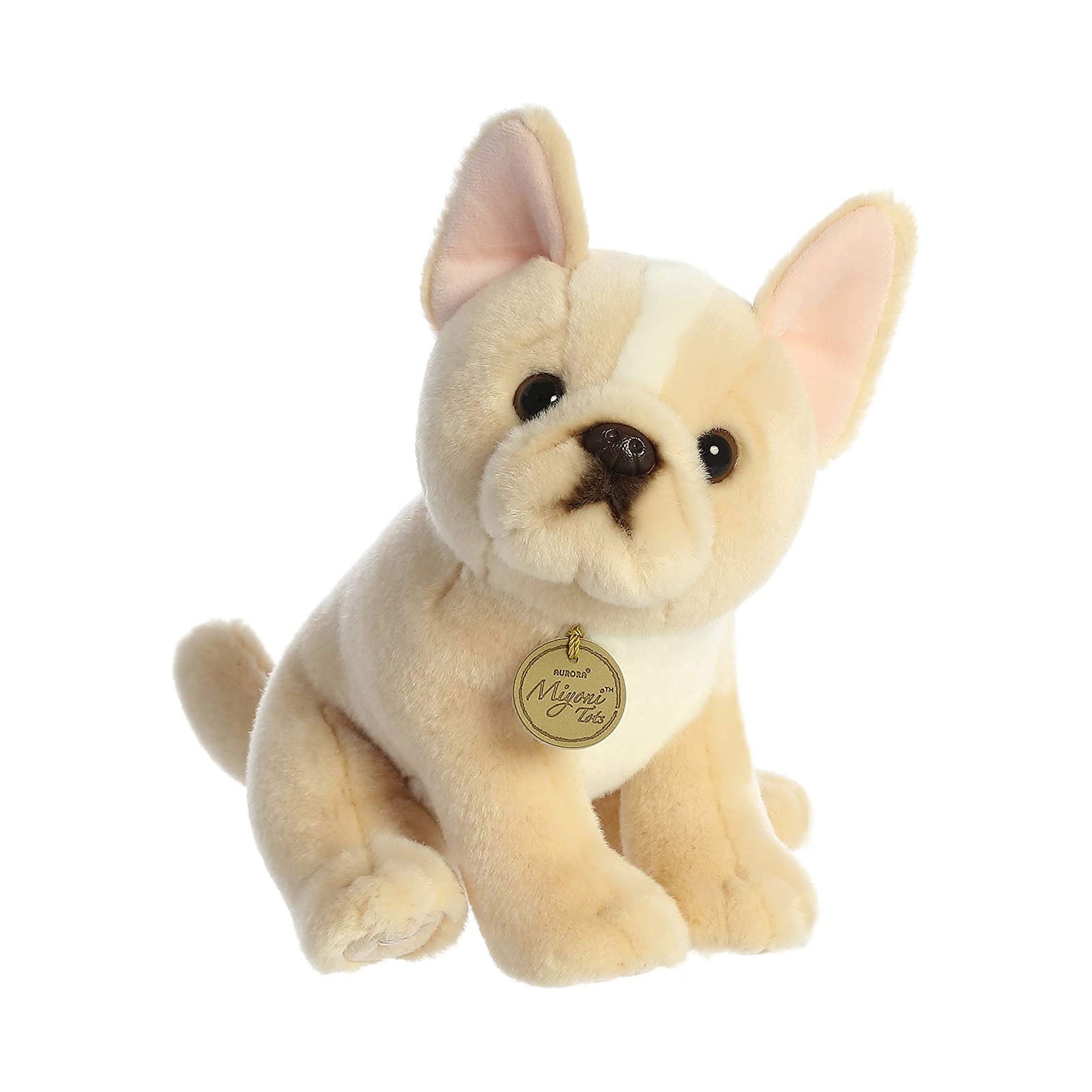 Aurora French Bulldog Plush Toy - 9 Inch Soft Stuffed Animal for Kids, Cute Puppy Collectible - Perfect for Gifts, Nursery Decor, and Cuddling