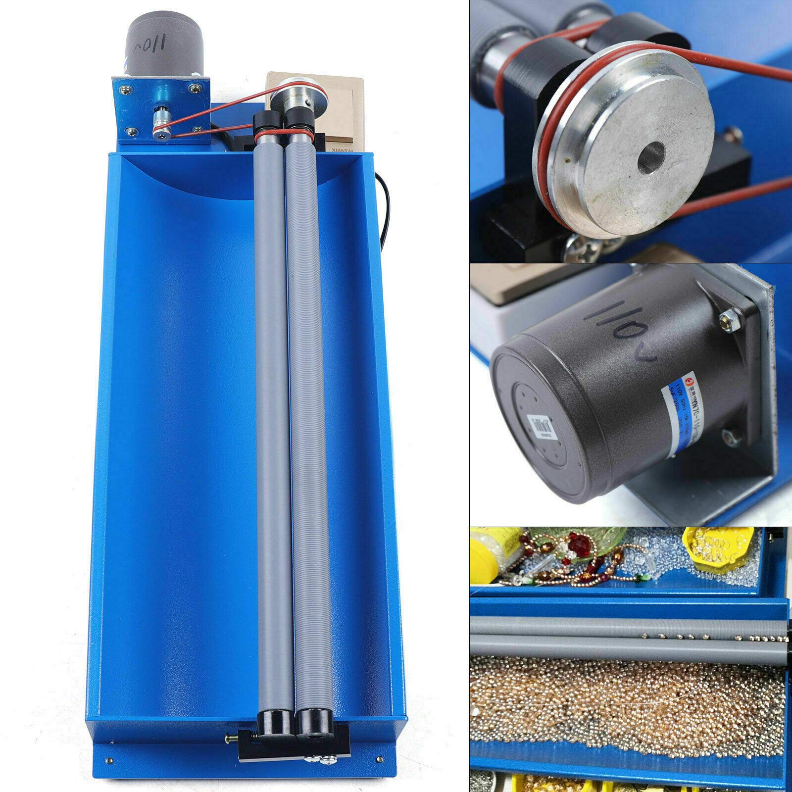 Automatic DIY Beads Stringing Machine for Bracelets & Necklaces - Adjustable Hole Size with Dual Belts | Jewelry Making, Craft Projects, Handmade Gift Creation