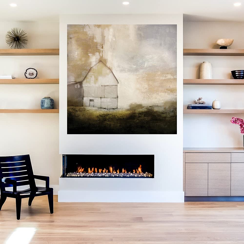 Mark Chandon Fine Art Canvas Wall Decor - 32x32 Inch Ready to Hang Isolated Canvas Painting for Living Room, Bedroom, Office - Modern Abstract Artwork for Home & Commercial Spaces