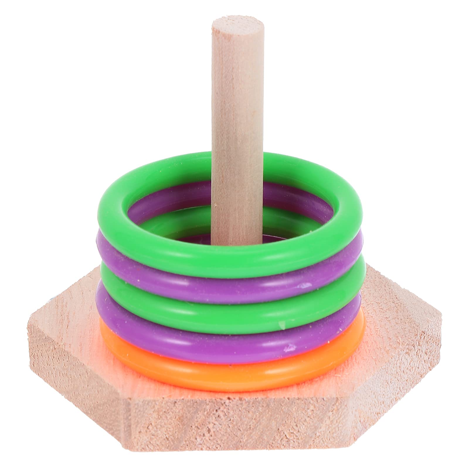 Baluue Parrot Toy - Interactive Bird Trick Toy, Intelligence Training & Stacking Rings for Parrots - Educational Pet Bird Tabletop Toy for Playtime & Mental Stimulation - Perfect for Macaws, Cockatoos & African Greys