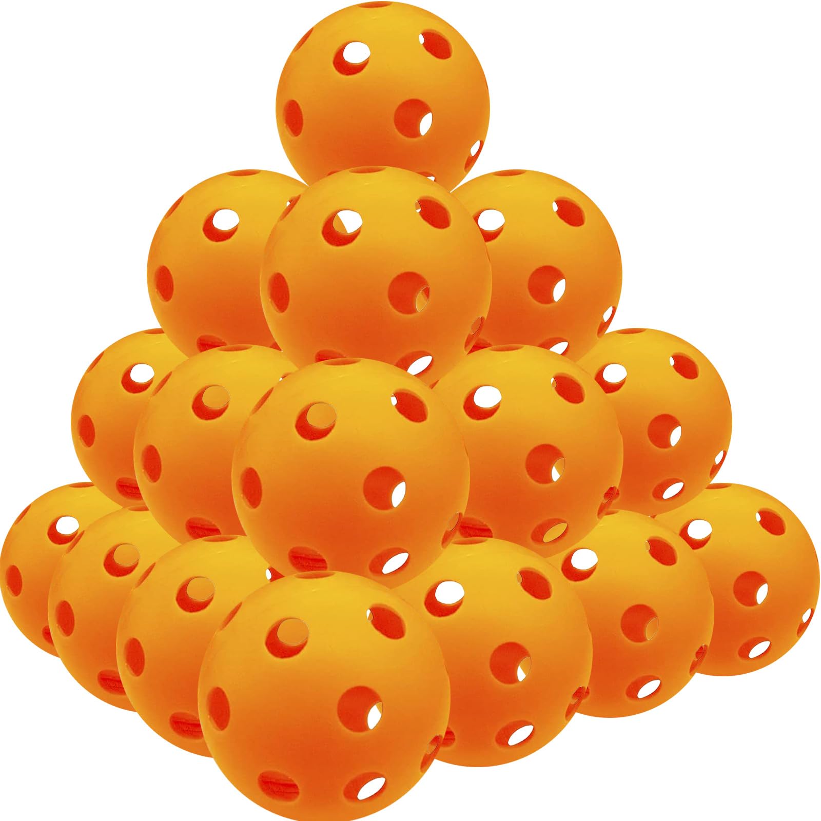 FINGER TEN Plastic Baseballs & Softballs - 6/12/24 Pack Practice Balls for Hitting Training | Lightweight & Durable for Kids, Men & Women | Indoor & Outdoor Use | Perfect for Backyard Practice, Batting Cages & Team Drills