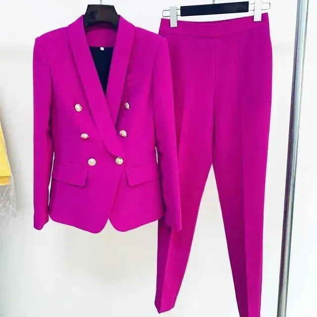Stylish Women's Lapel Pantsuits - Professional Office Wear & Formal Business Attire for Career Women