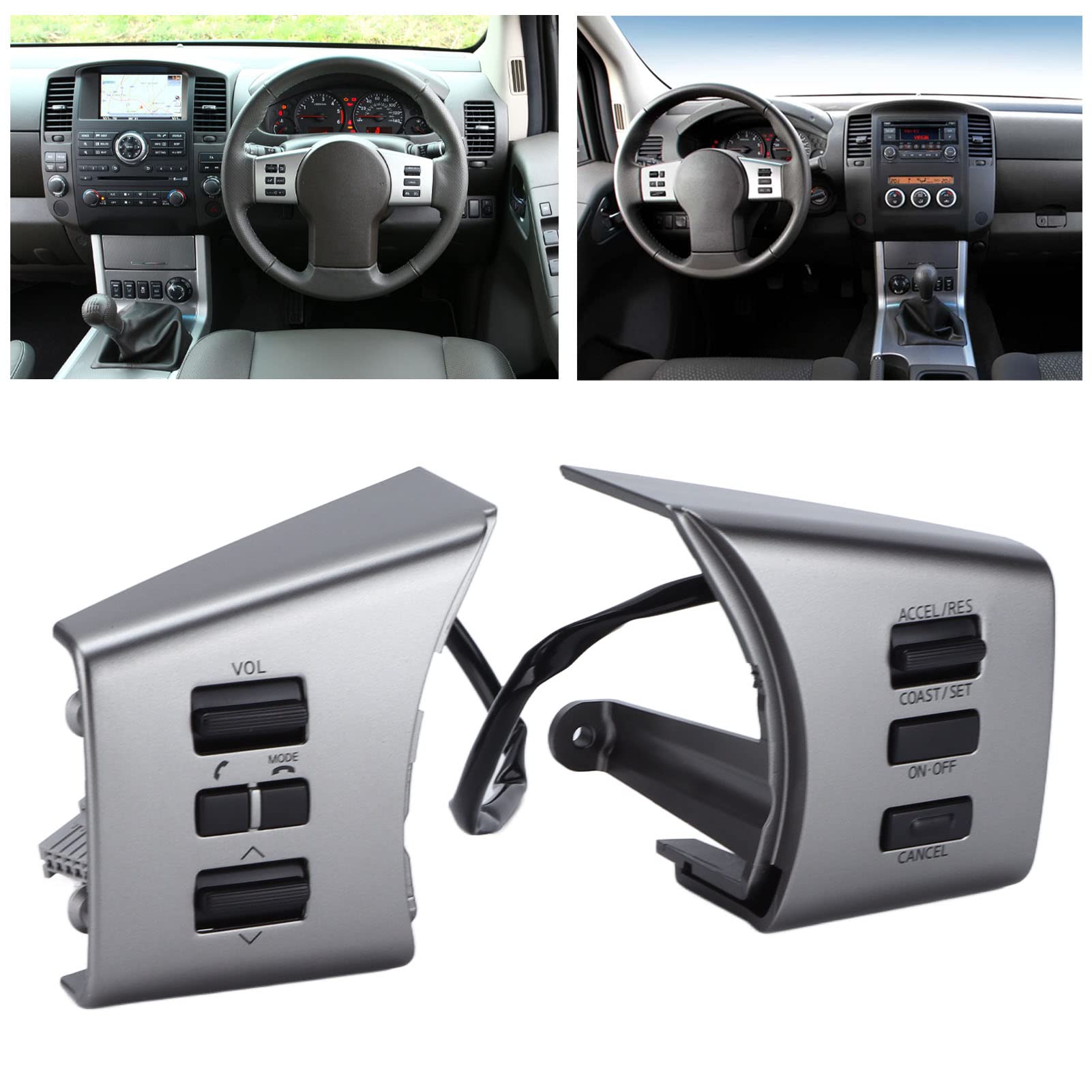 Replacement Steering Wheel Control Button for Nissan Xterra 2005-2012 - OEM Quality Car Steering Wheel Switch Buttons | Perfect for DIY Car Repairs & Vehicle Maintenance