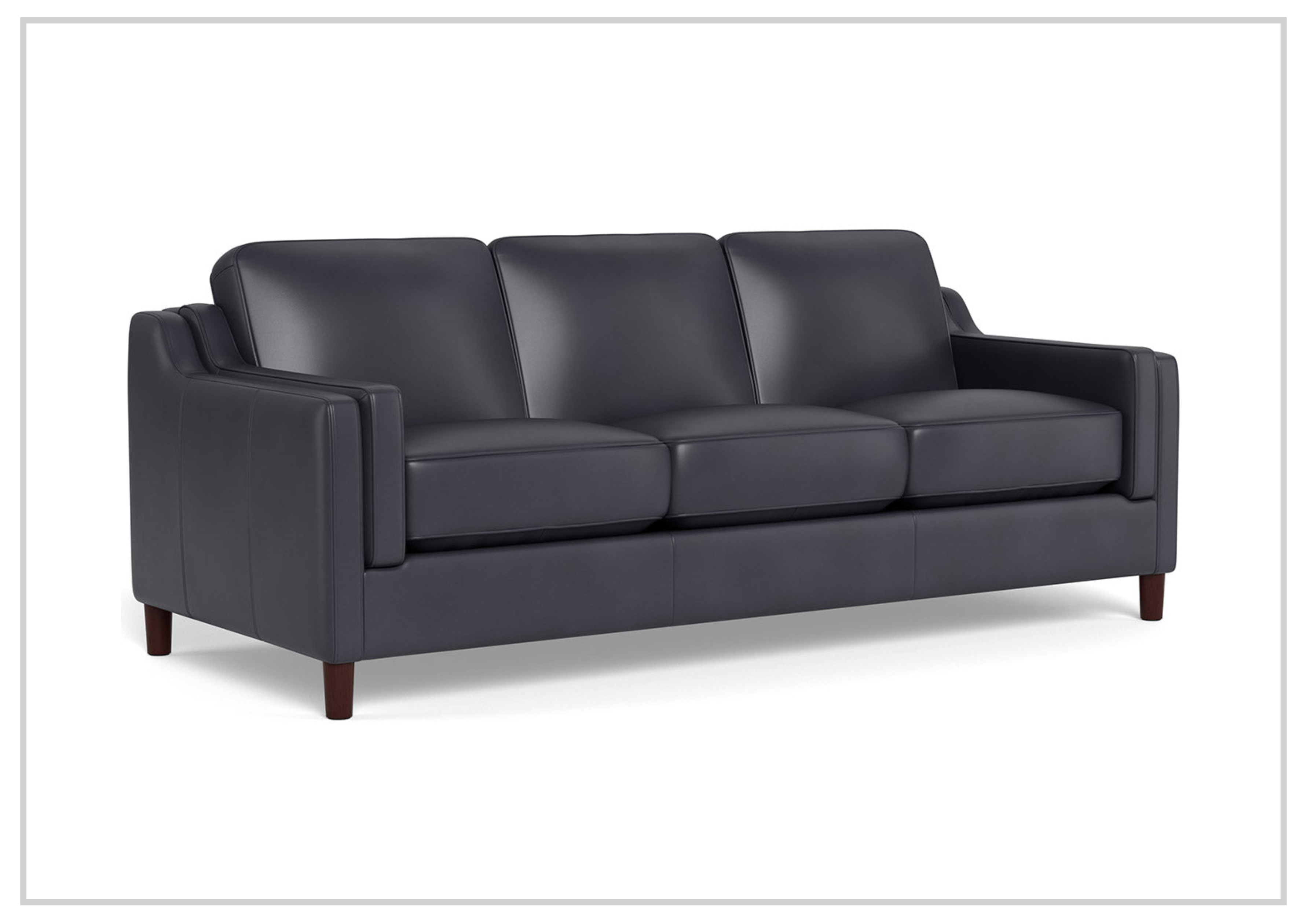 Hydeline Bella 3-Seater Leather Sofa with Track Arms - Modern Living Room Furniture for Home & Office Comfort | Perfect for Lounging, Entertaining & Small Spaces