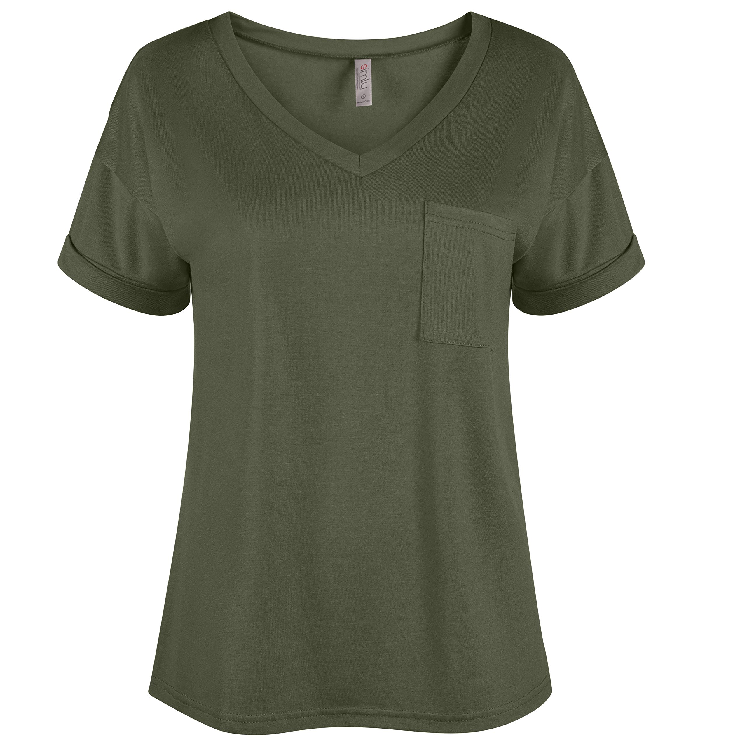 Women's Casual V-Neck T-Shirts Pack - Short Sleeve Tops for Everyday Wear in Regular & Plus Sizes | Perfect for Work, Weekend Outfits and Layering