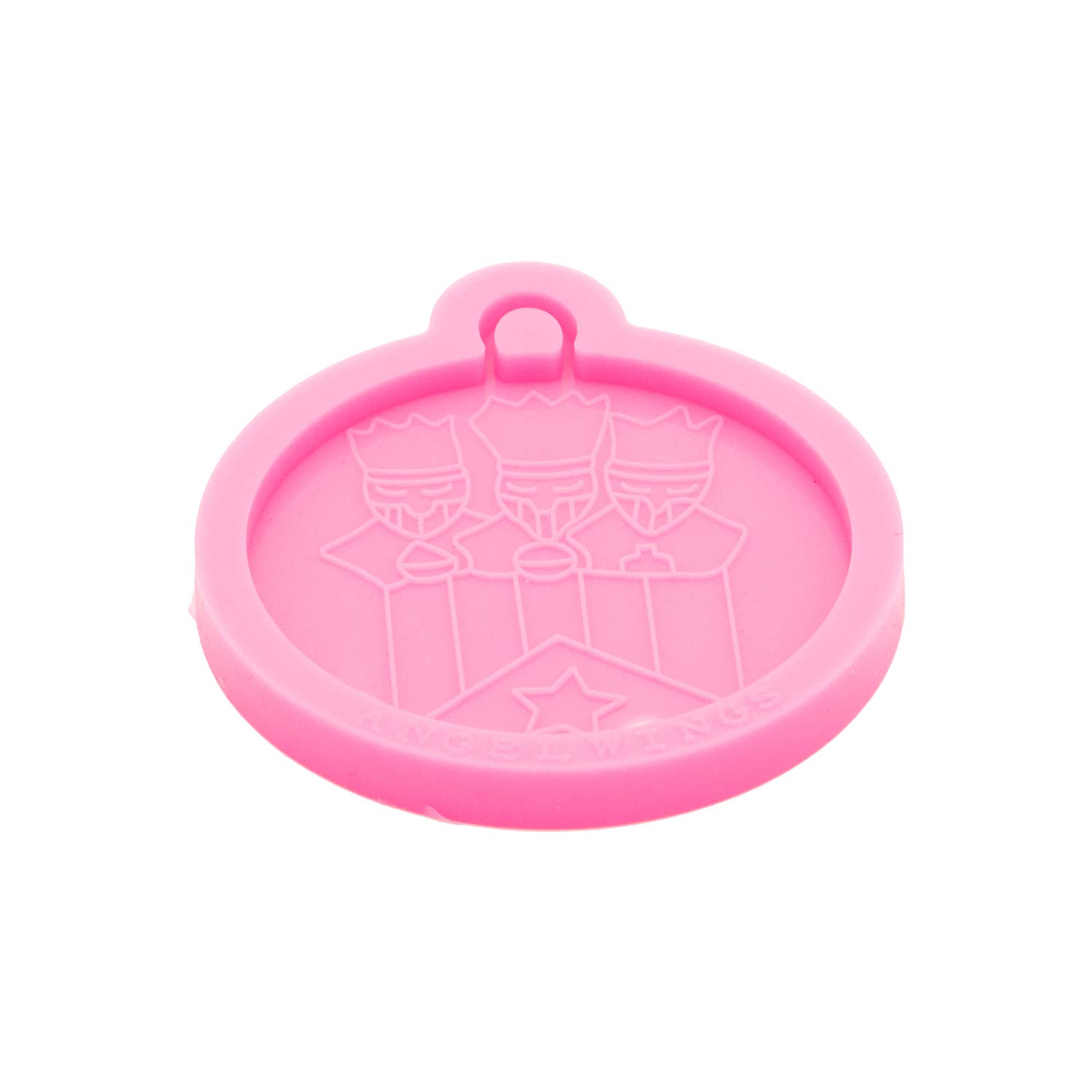 Premium Puerto Rico Three Kings Silicone Resin Mold - DIY Epoxy Keychain & Jewelry Making Mold for Necklaces, Charms, Pendants - Perfect for Christmas Crafts, Gifts, and Holiday Decorations