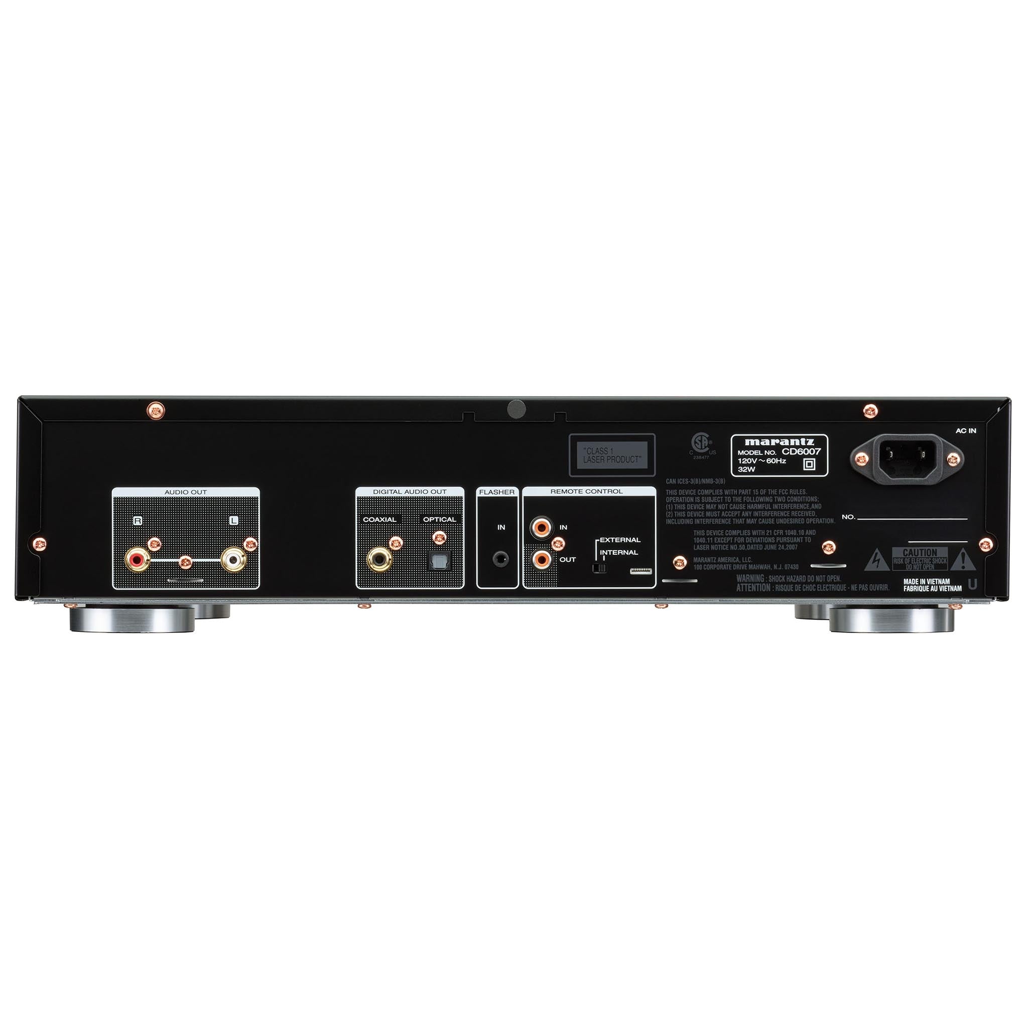 Marantz CD6007 Premium Hi-Fi CD Player with High-Resolution Audio - Perfect for Home Theater & Audiophile Music Listening