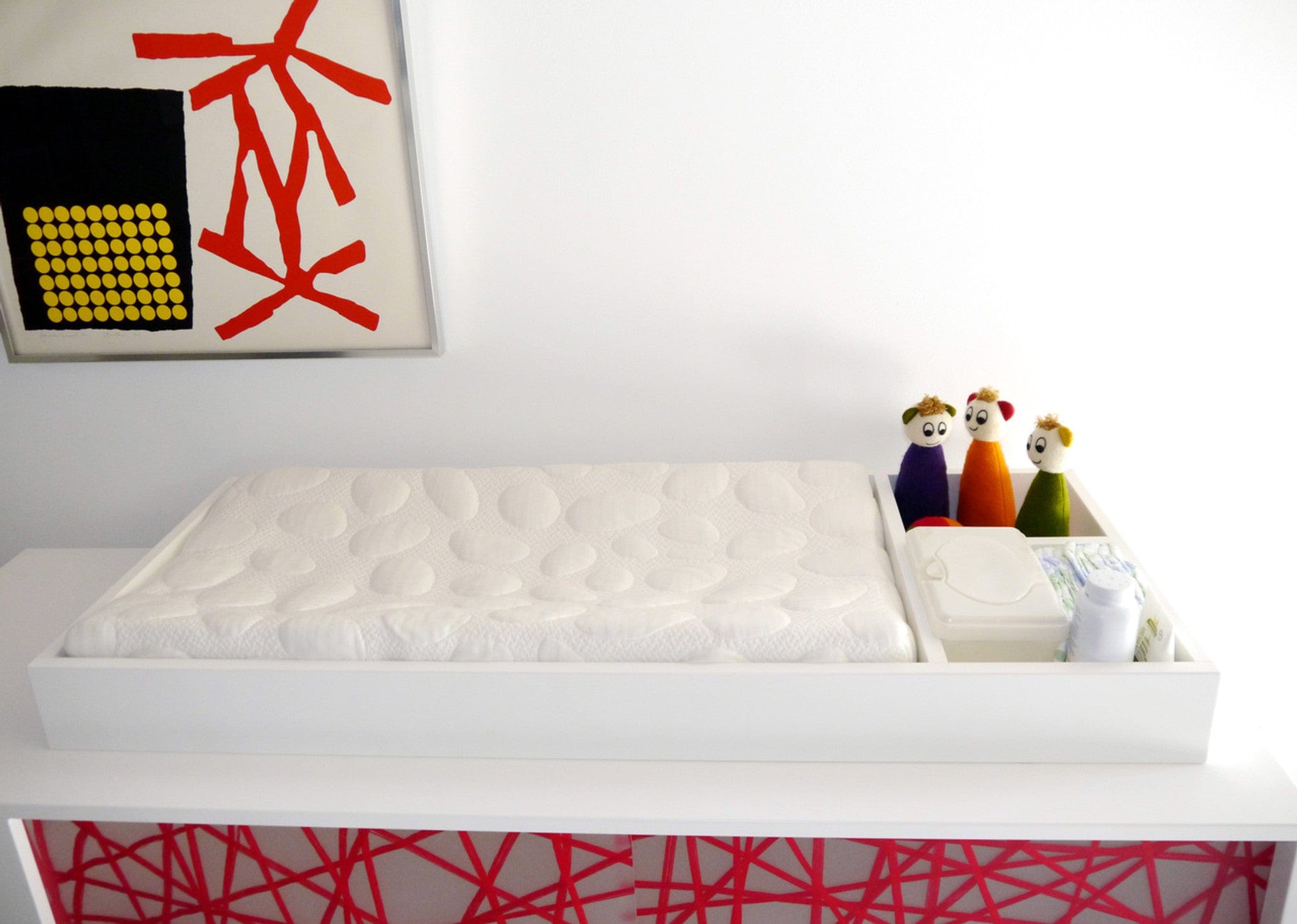 Spot On Square Changing Tray - Portable Baby Diaper Changing Pad for Travel & Home Use - Waterproof & Easy to Clean - Perfect for Nursery, Daycare & On-the-Go Parents