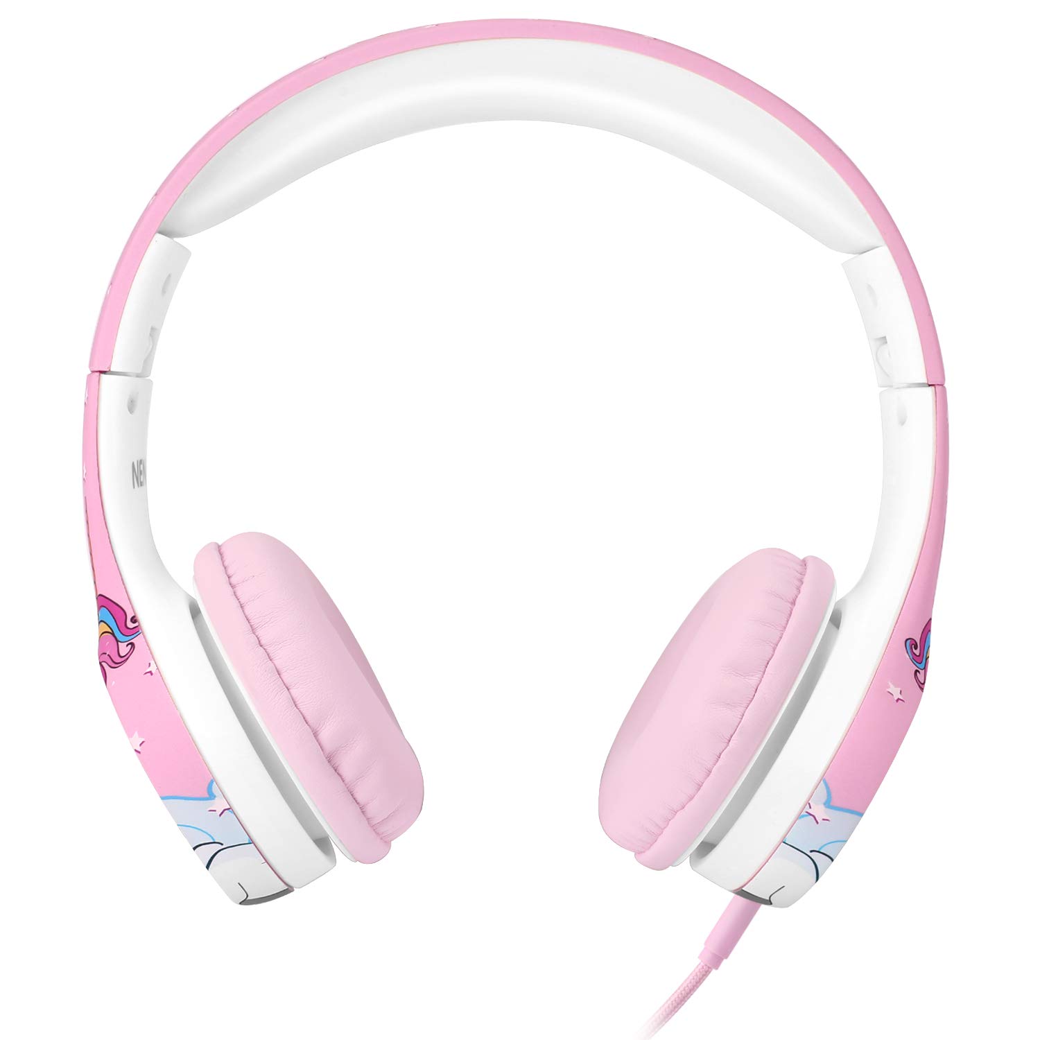 NENOS Kids Headphones with Volume Limiter - Safe Toddler Headphones for Boys & Girls - Cute Unicorn Design for School, Travel & Home Use