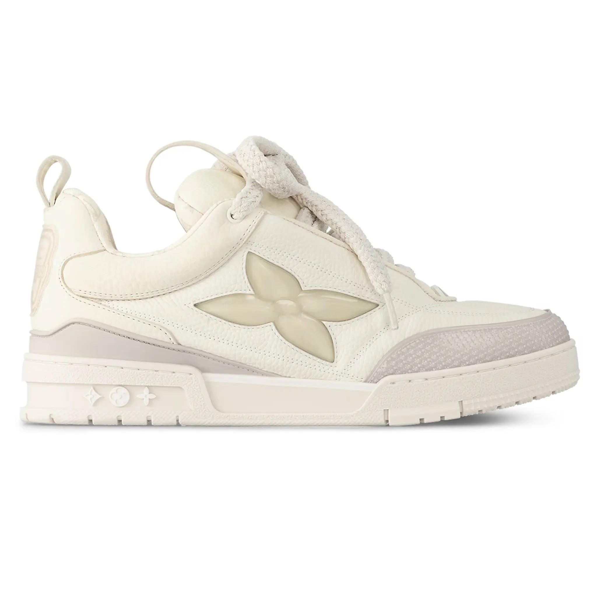 Authentic Louis Vuitton LV Skate Trainer White Leather Sneakers - Men's Luxury Fashion Shoes for Casual Wear & Street Style