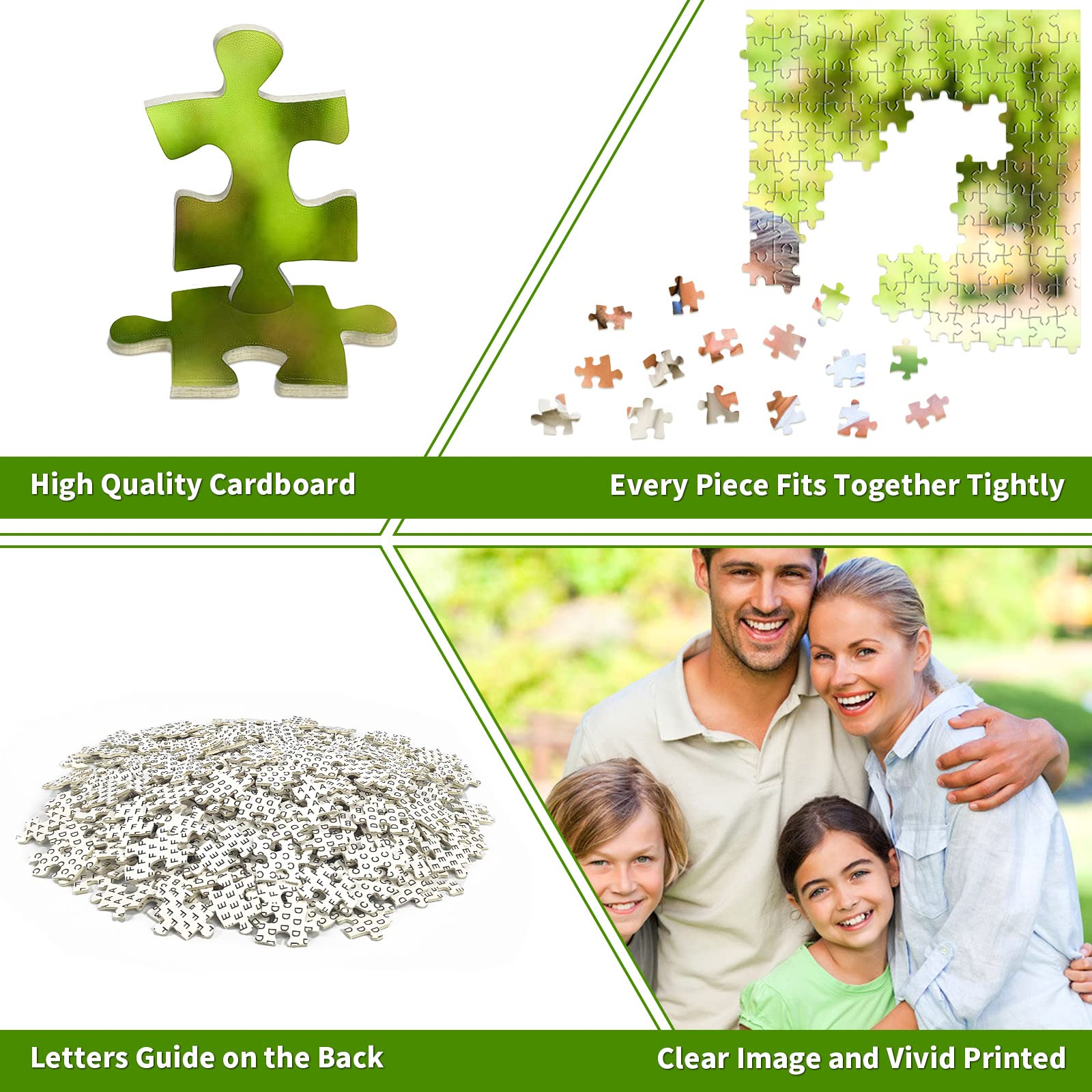 500/1000/2000 Piece Custom Photo Puzzle - Personalized Jigsaw Puzzles from Your Pictures - Perfect Gift for Adults, Teens & Kids - Birthday, Wedding & Family Occasions - Great for Home Decor, Family Bonding & Stress Relief (1000PCS)