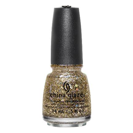 China Glaze Bring On The Bubbly Nail Polish - 0.5 oz / 15ml - #82774 Champagne Gold Shimmer - Perfect for Parties, Weddings & Special Occasions