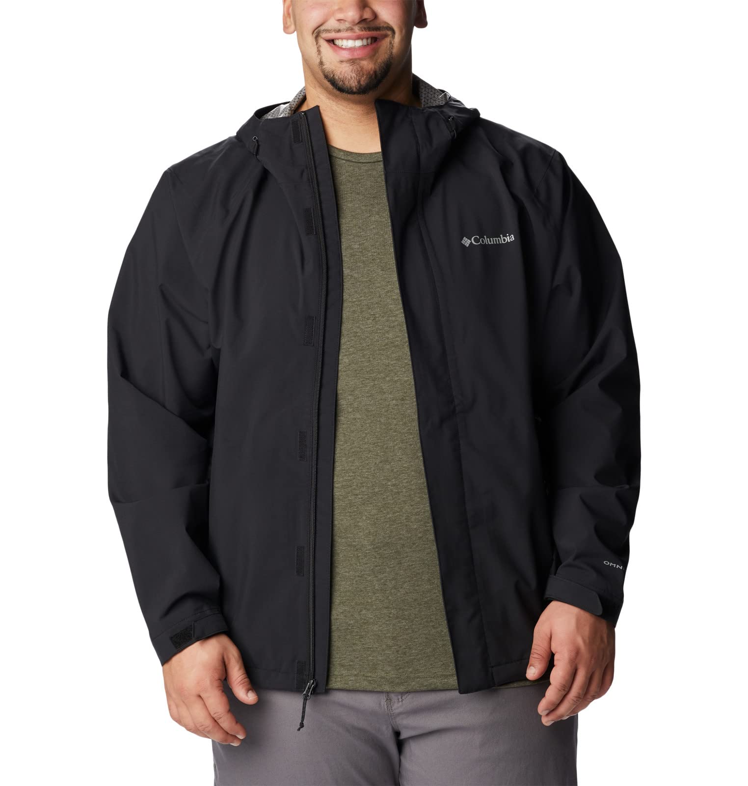 Columbia Men's Earth Explorer Waterproof Hiking Shell Jacket - Lightweight & Breathable for Outdoor Adventures, Camping, and Travel
