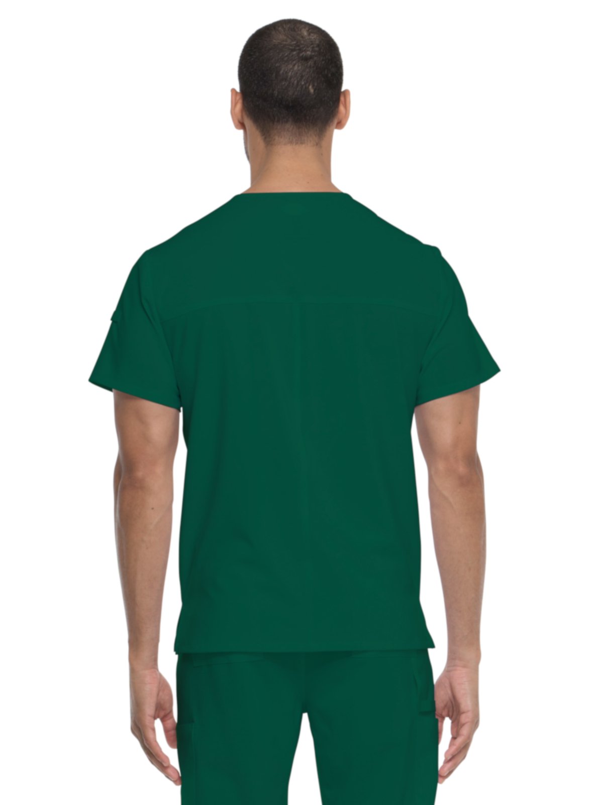 Dickies EDS Essentials Men's Scrubs Top - Tuckable V-Neck Work Shirt DK635 | Comfortable Medical Uniform for Nurses, Doctors & Healthcare Professionals