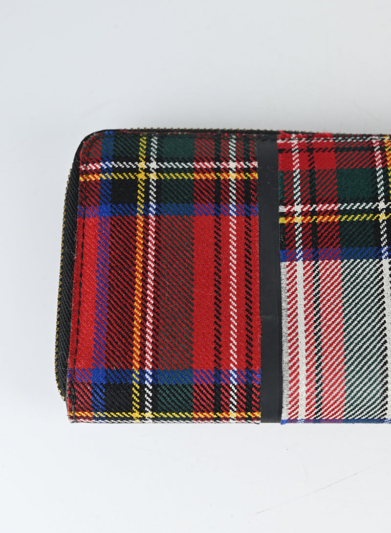 Comme des Garcons Tartan Wallet for Men & Women - Stylish Plaid Design for Everyday Use & Travel Accessories