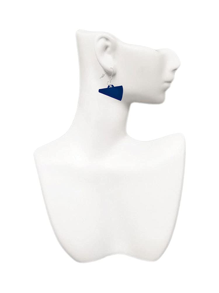 Acrylic Heart French Earrings - 1.25