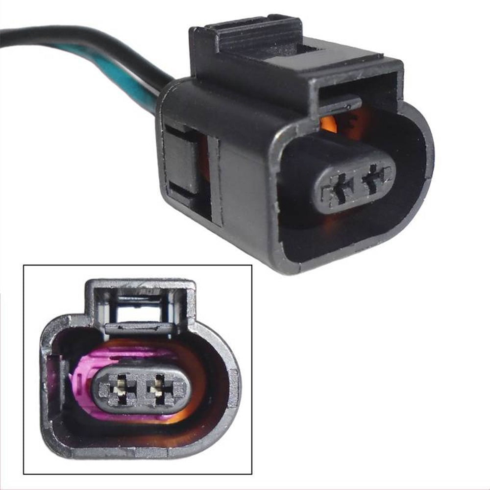 2 Way Male/Female Electrical Connectors with Pigtails - Compatible with Audi, VW, BMW, Mini Lighting Retrofit - Perfect for Car Headlight, Fog Light, and Interior LED Upgrades
