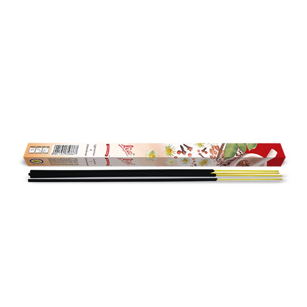 Natural Herbs & Spices LIA Spice World Fragrant Charcoal Incense Sticks - 200 Sticks (25 Packs/Box) for Meditation, Yoga & Home Aromatherapy