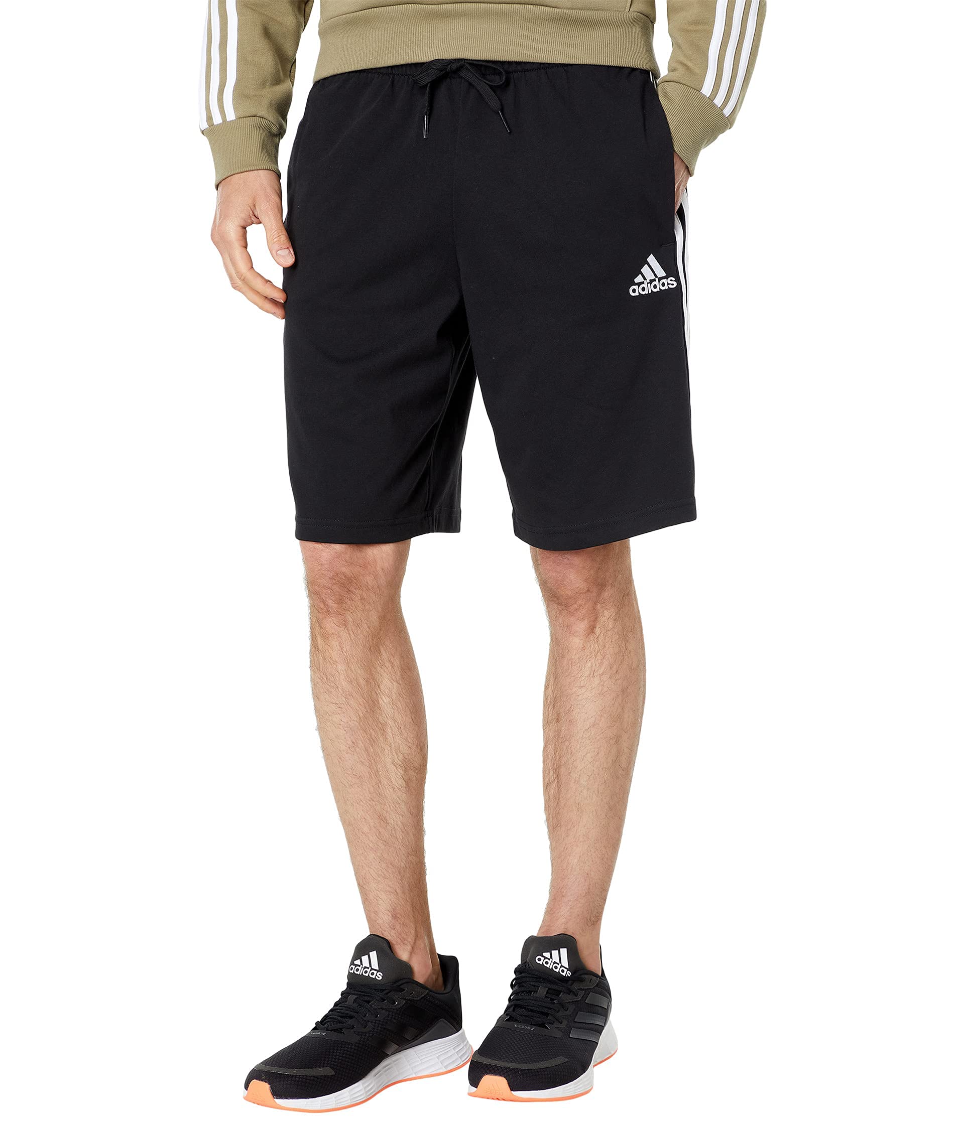Adidas Men's Essentials 3-Stripes Athletic Shorts - Lightweight Quick-Dry Workout Shorts for Running, Gym & Casual Wear