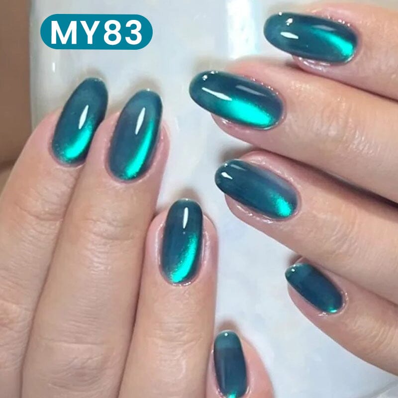 Water Light Cat Magnetic Gel Polish - MY83 Sea Blue 10ml Nail Polish for Salon & Home Manicure - Perfect for Nail Art, Special Occasions & DIY Gel Nails