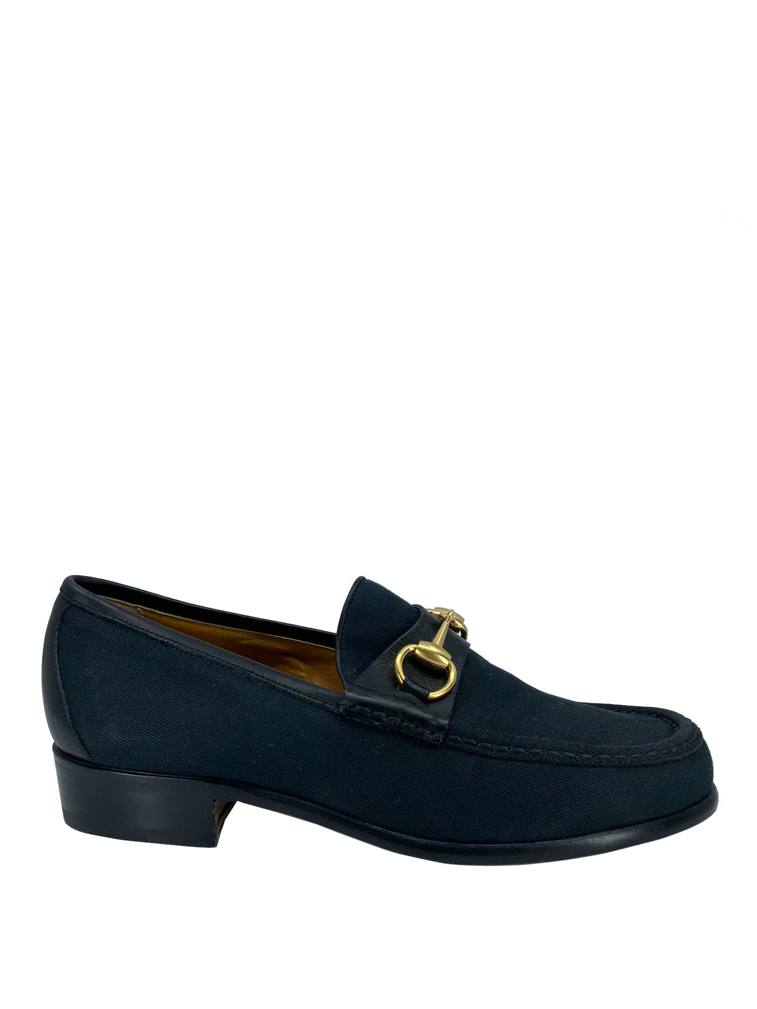 Gucci Canvas Classic Horsebit Loafer Women's Size 5.5 - Premium Italian Leather Slip-On Shoes for Business, Office & Casual Wear