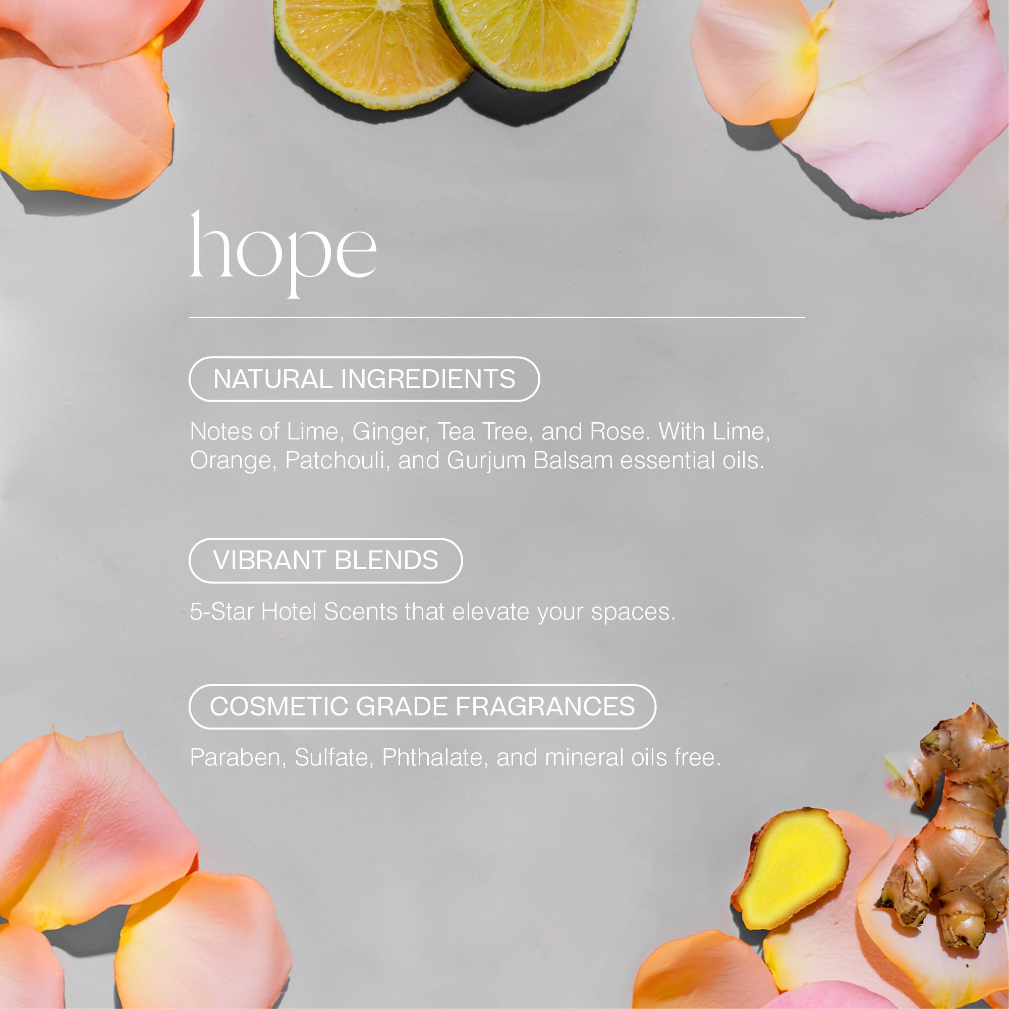 Doctor Aromas Gift of Hope Essential Oil Set - Reed Diffuser, Room Spray & 4 Car Fresheners | Natural Aromatherapy Kit for Home, Office & Car | Stress Relief & Air Freshening Gift Set