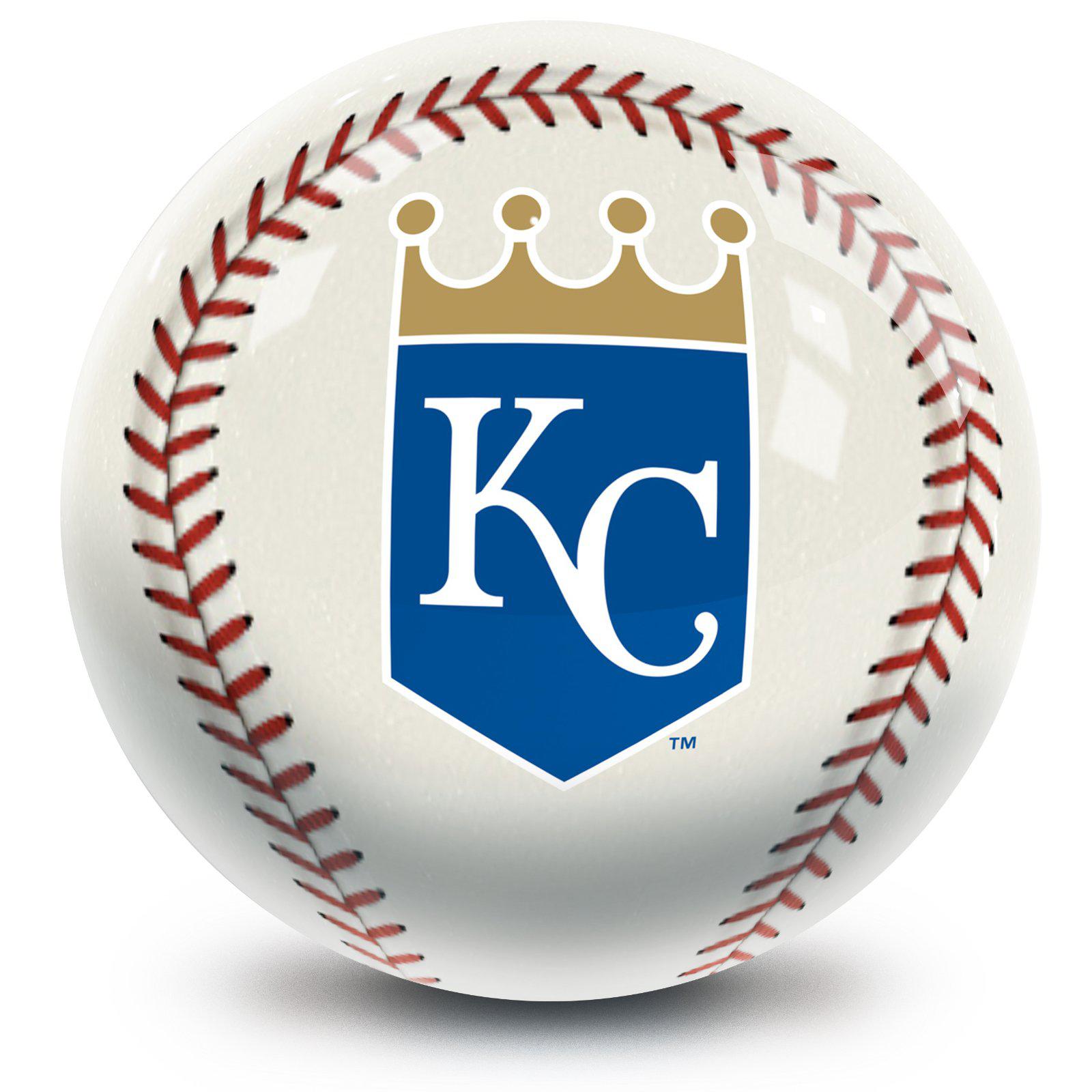 MLB Kansas City Royals Bowling Ball - Official Licensed Baseball Team Design for Bowling Enthusiasts | Perfect for League Play, Tournaments, and Gifts