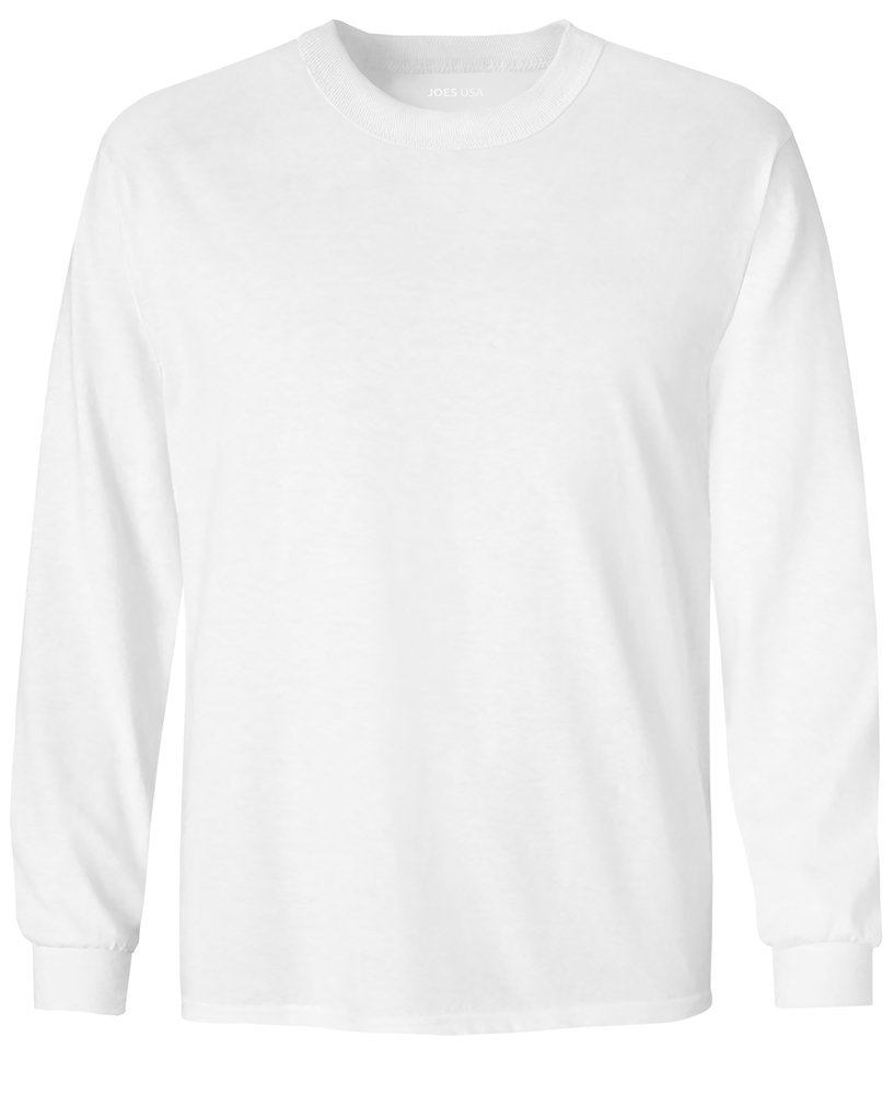 Joe's USA Youth Long Sleeve Cotton T-Shirts - 20 Color Options for Boys & Girls | Soft, Comfortable & Durable Kids Shirts for School, Sports & Everyday Wear