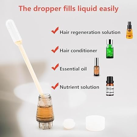 ENCHANTMENT ARAA PAVA Hair Oil Applicator Bottle with Scalp Massager Comb - Hair Growth Treatment & Nourishing Oil Dispenser for Healthy Hair - Perfect for Home Hair Care & Salon Use