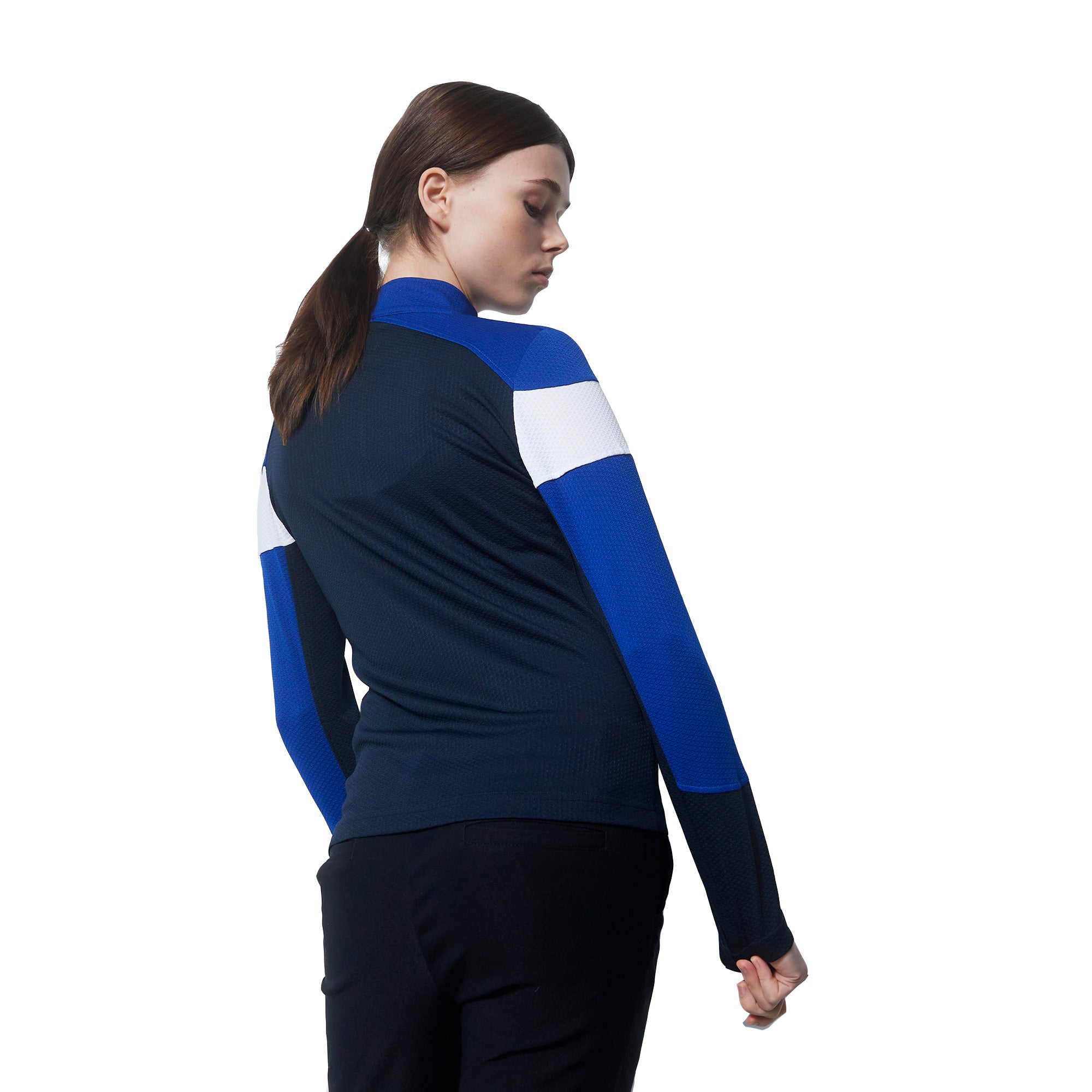 Women's Daily Sports Calais Spectrum Blue Long Sleeve Golf Pullover - Comfortable & Stylish Golf Shirt for Women - Perfect for Golfing, Outdoor Activities & Casual Wear
