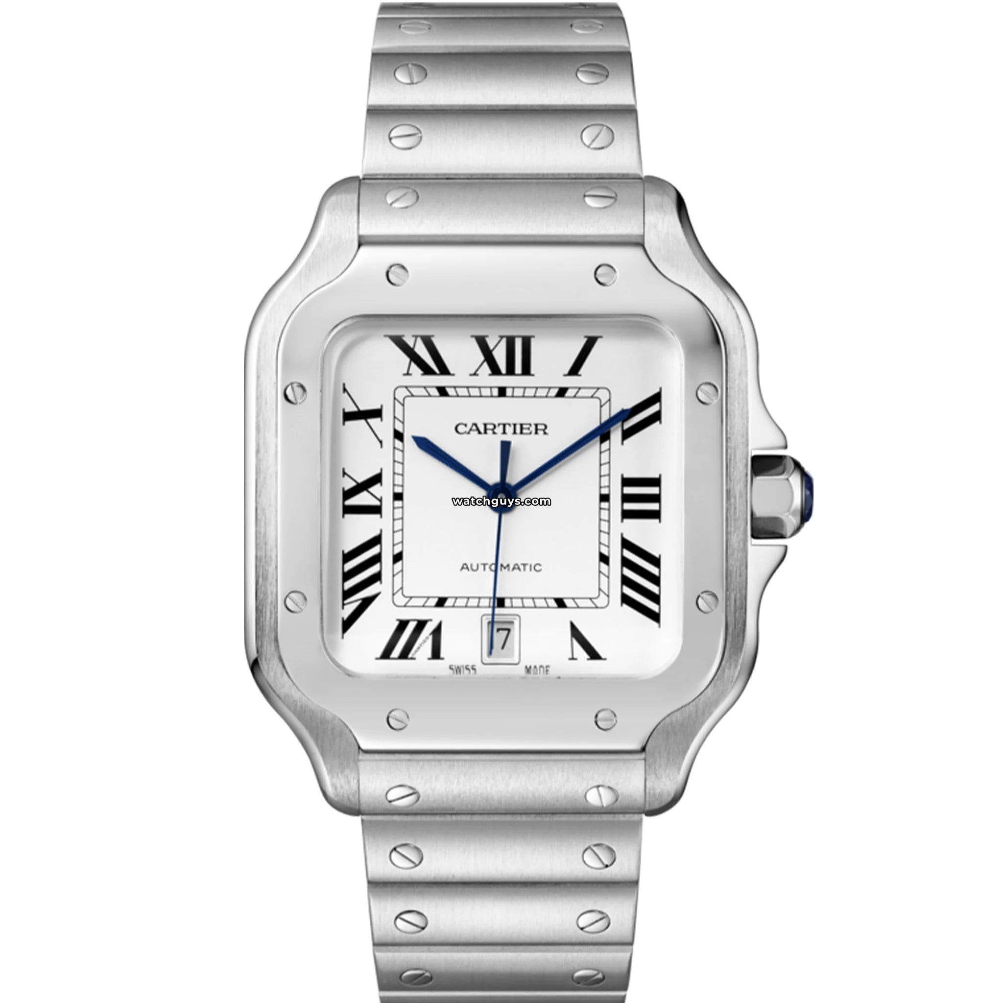 Cartier Santos Large Men's Watch WSSA0009 - Luxury Stainless Steel Timepiece for Business & Formal Occasions